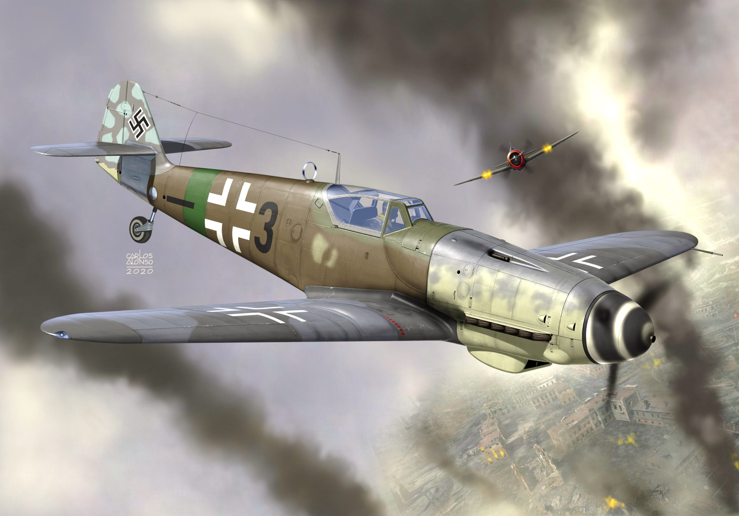 рисунок Messerschmitt Bf 109G-14/AS