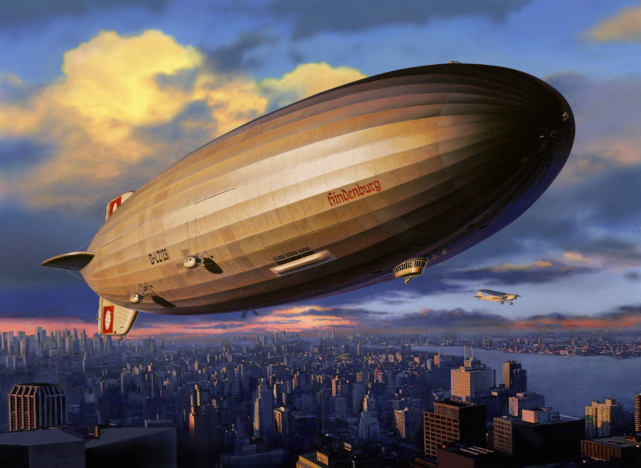 рисунок German Zeppelin LZ 129 Hindenburg