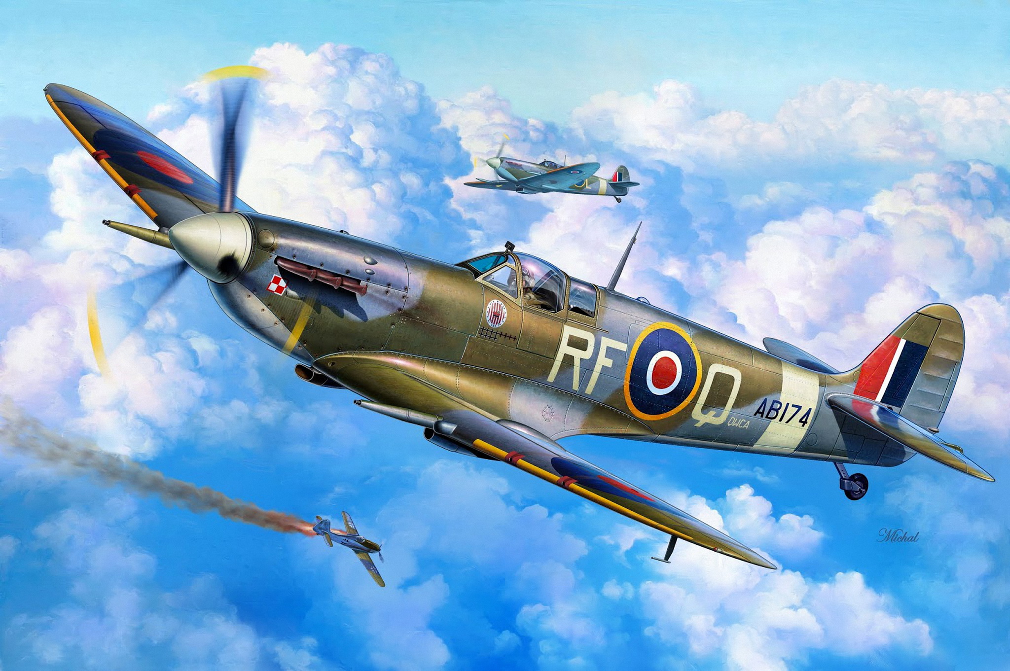 рисунок Supermarine Spitfire Mk.VC