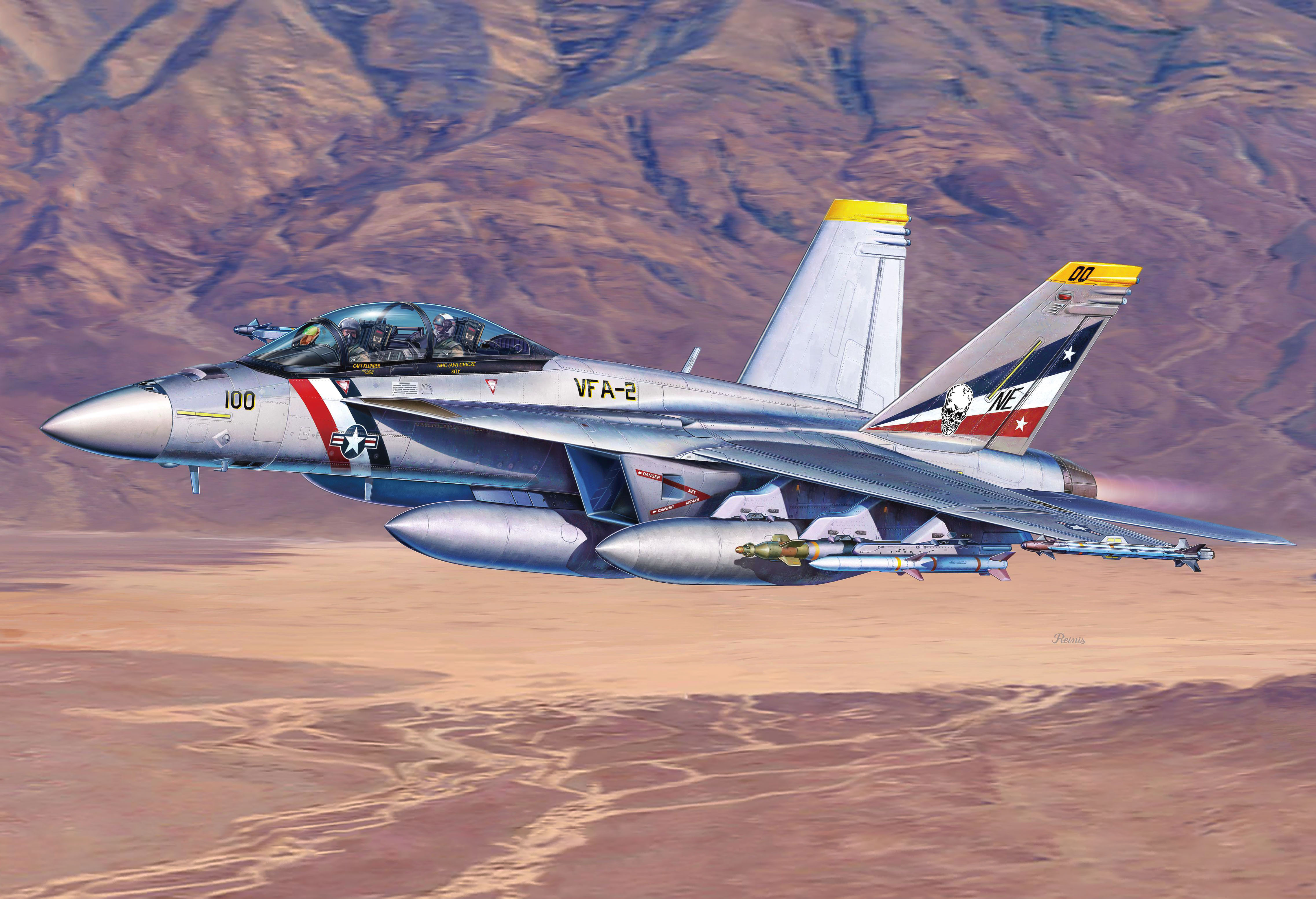 рисунок Boeing F/A-18F Super Hornet