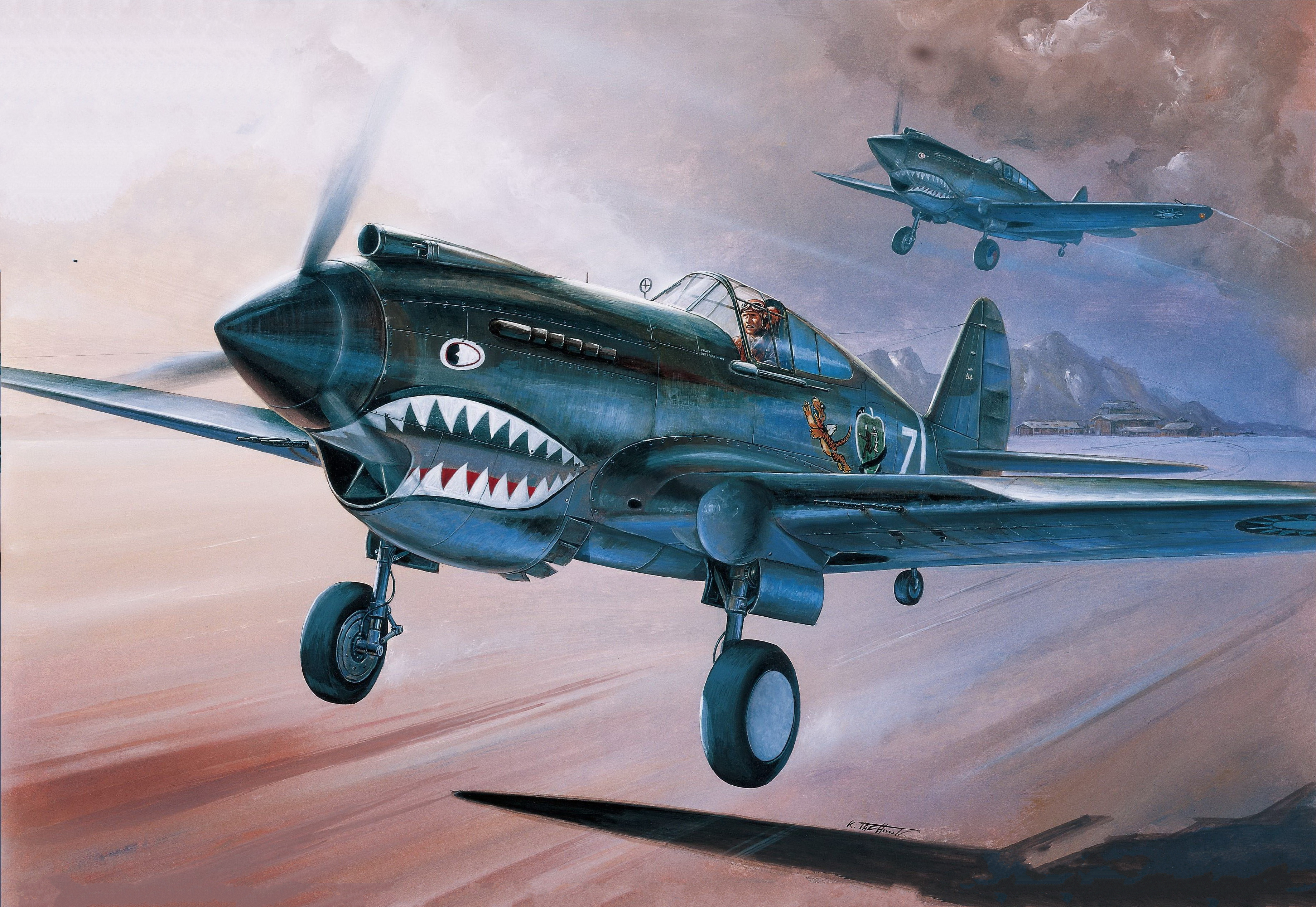 рисунок P-40C Tomahawk