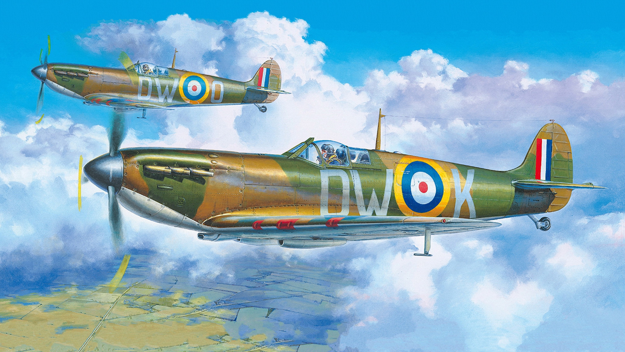 рисунок Supermarine Spitfire Mk.I