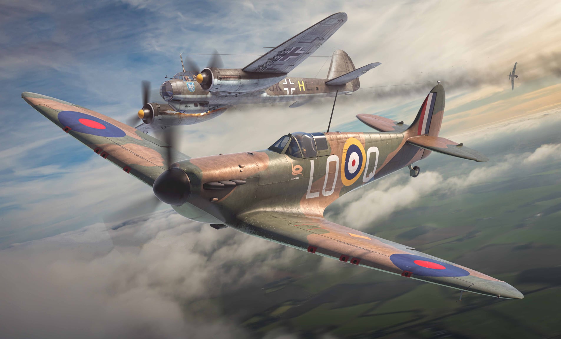 рисунок Spitfire Mk.Ia