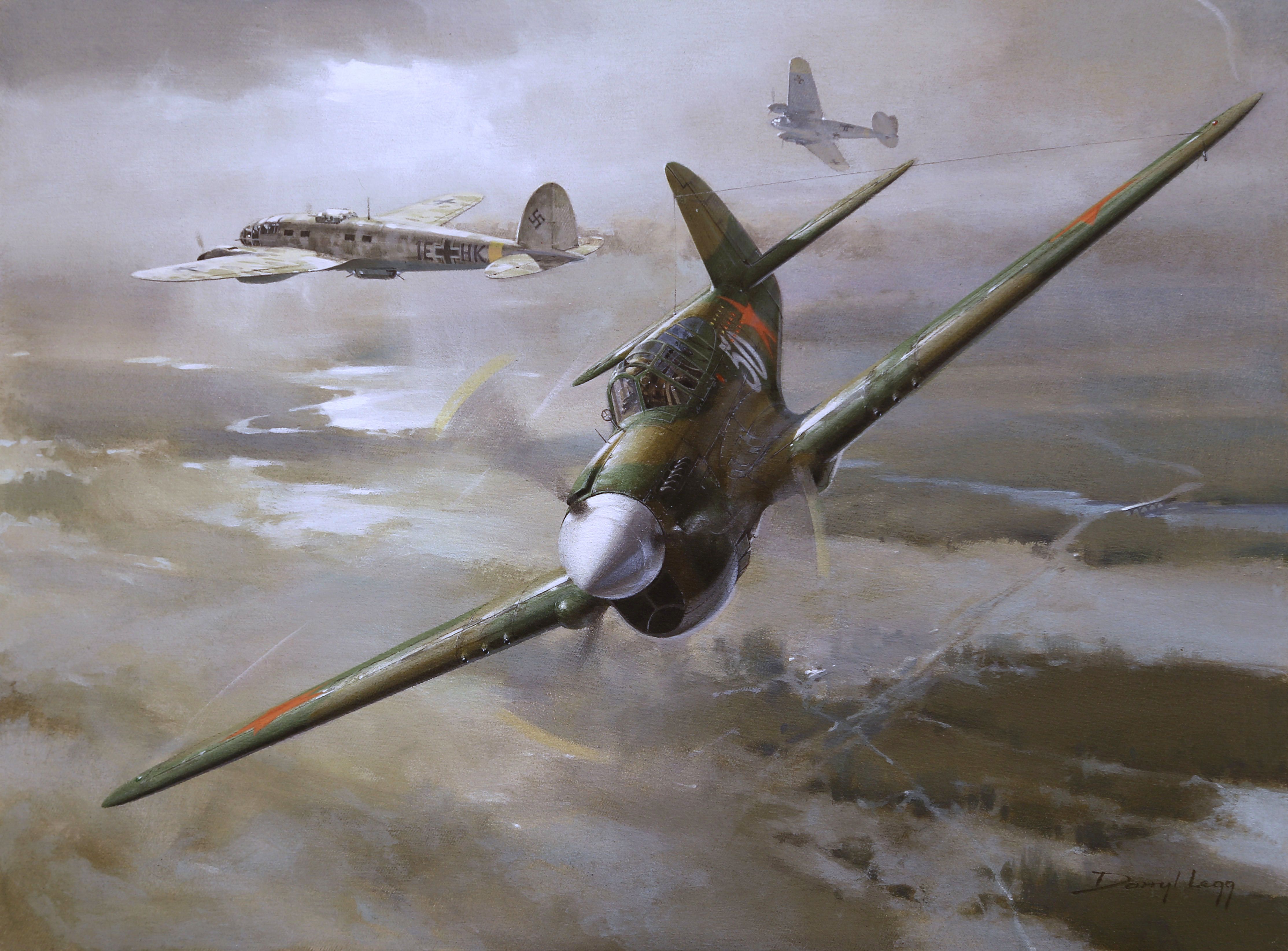 рисунок P-40 ВВС СССР