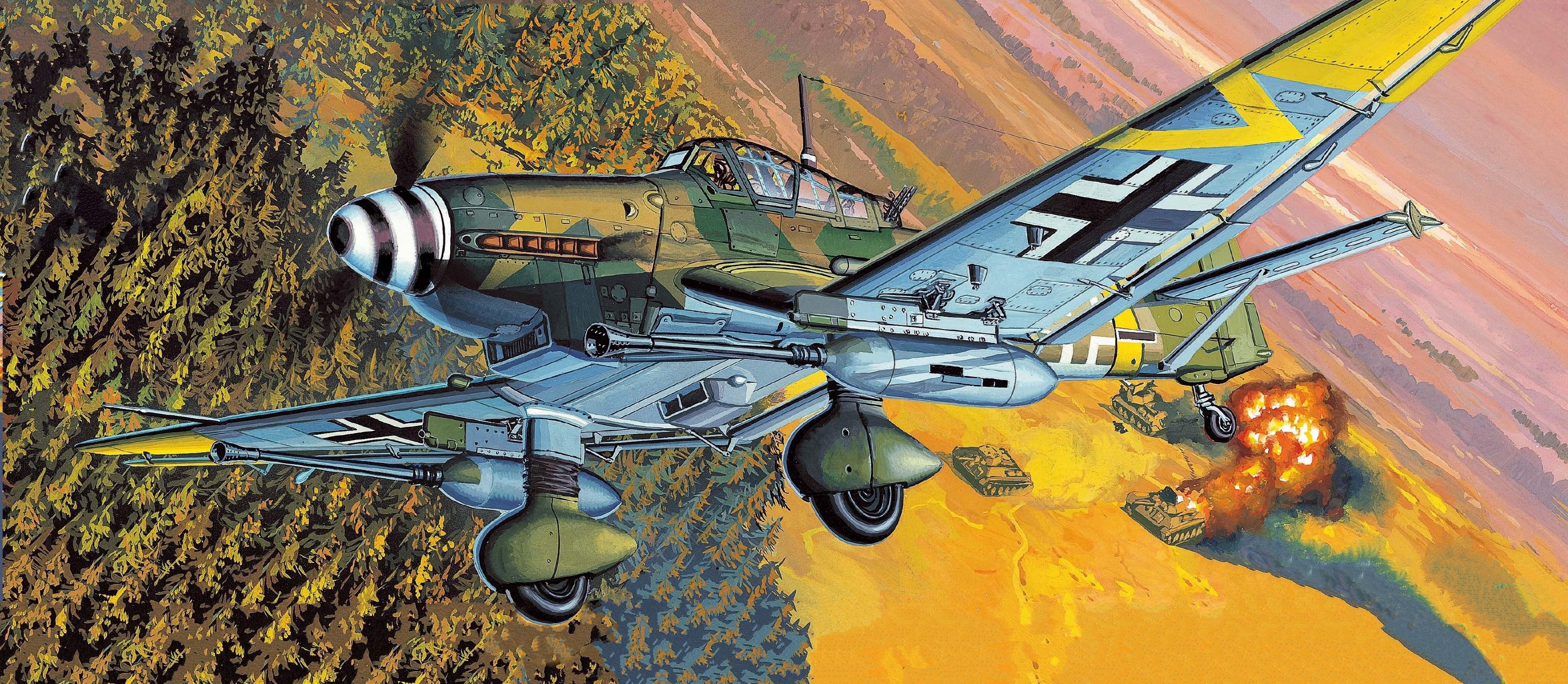 рисунок Ju 87G-2 Stuka Kanonen Vogel