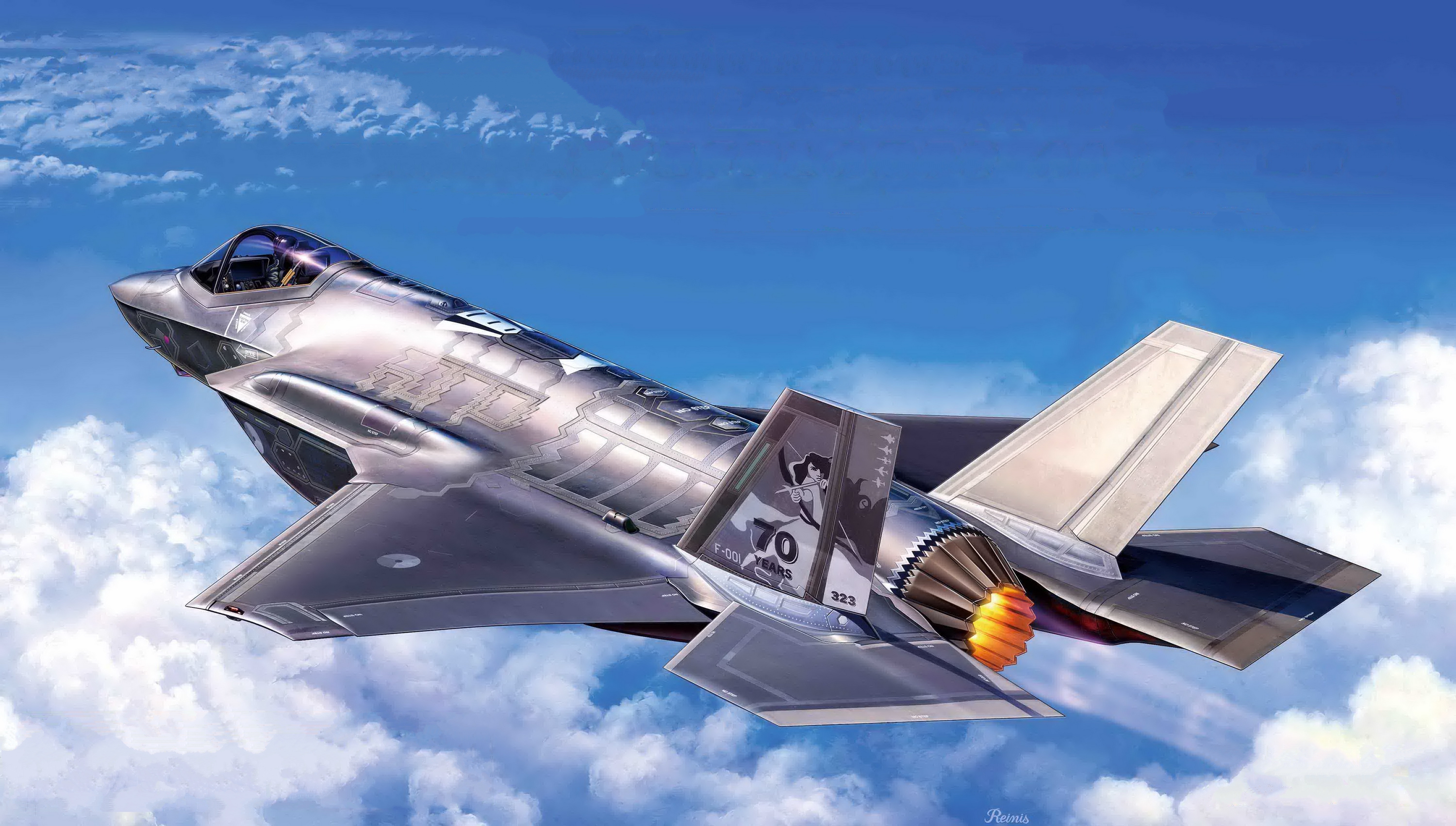 рисунок Lockheed Martin F-35A Lightning II Fighter