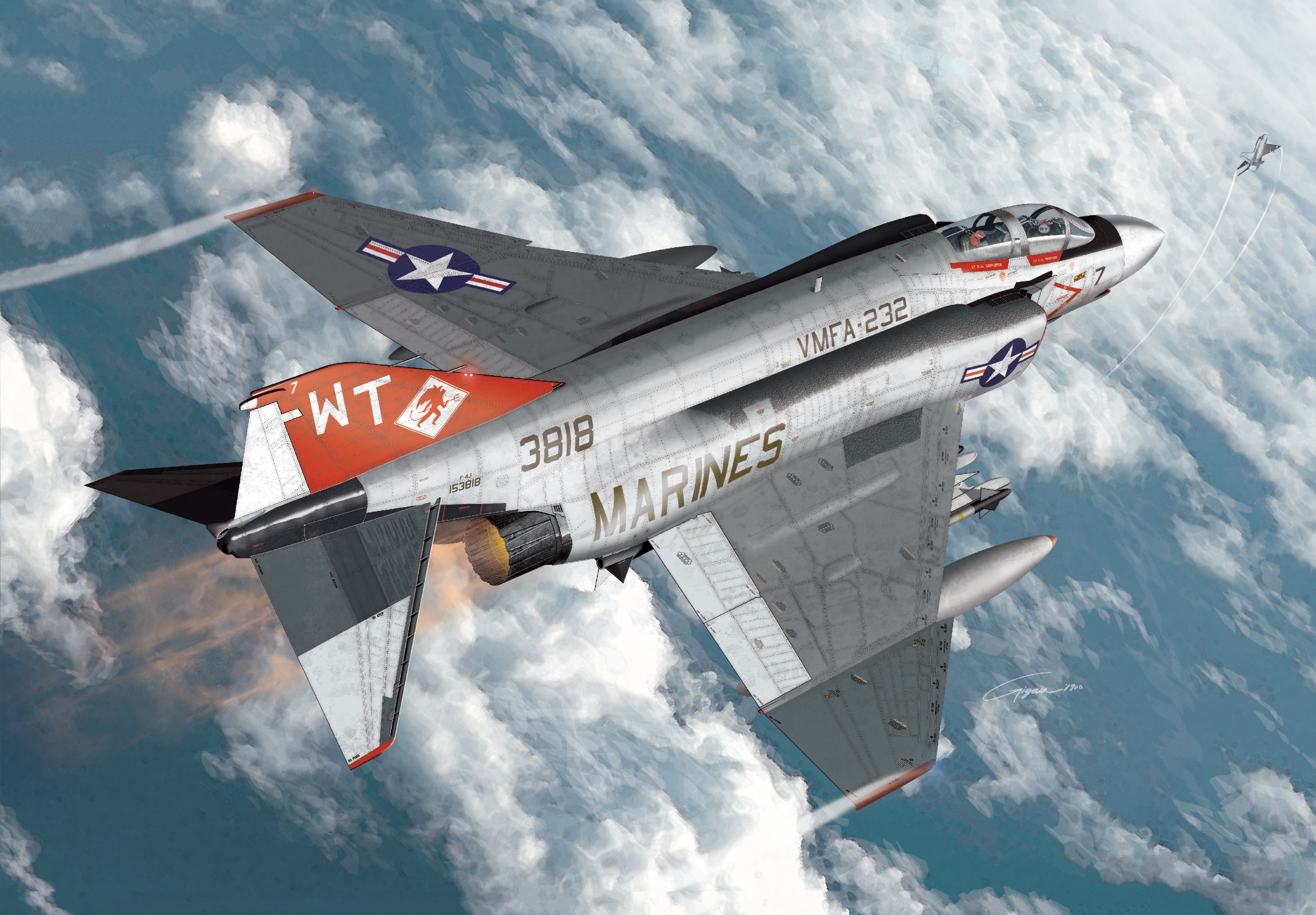 рисунок USMC F-4J