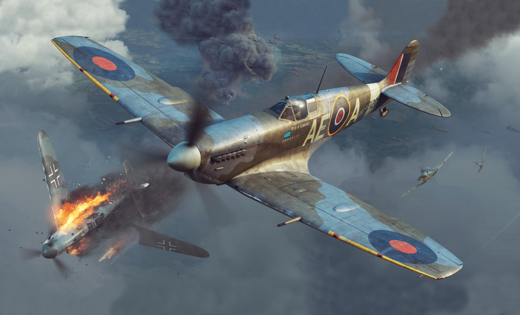 рисунок Spitfire Mk.Vb Late