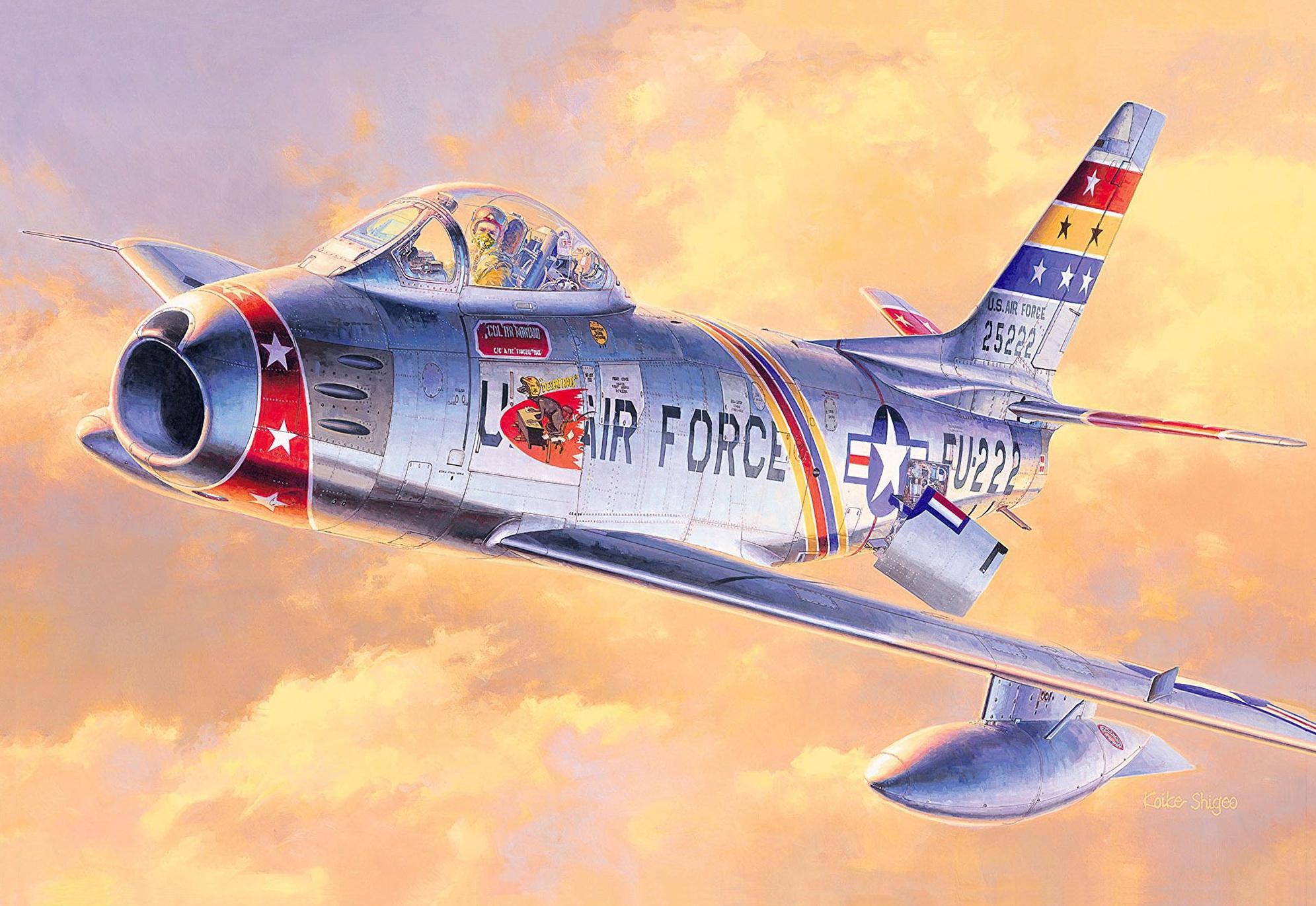 рисунок F-86F-30 Sabre USAF