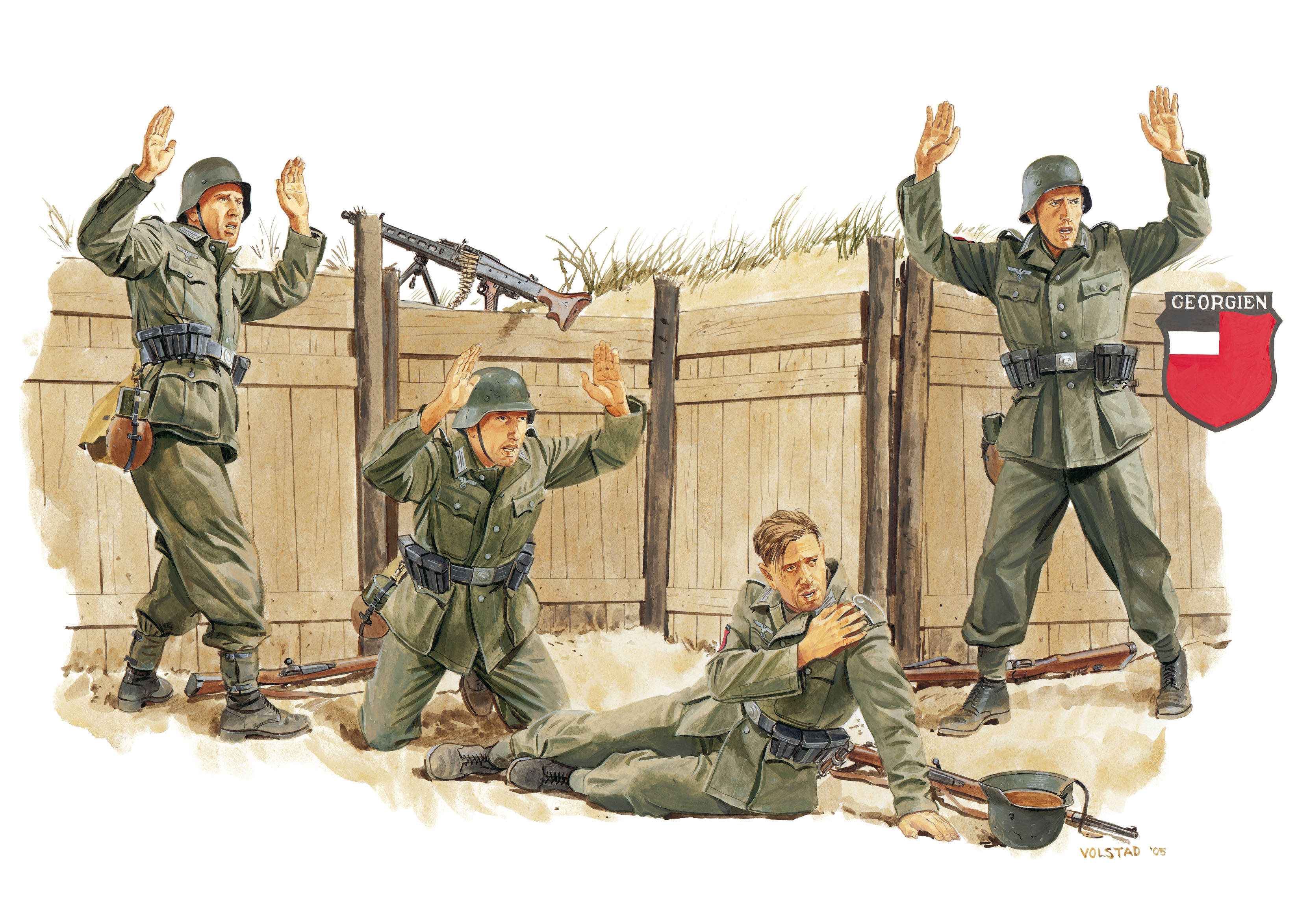 рисунок Georgian Legion, Normandy 1944