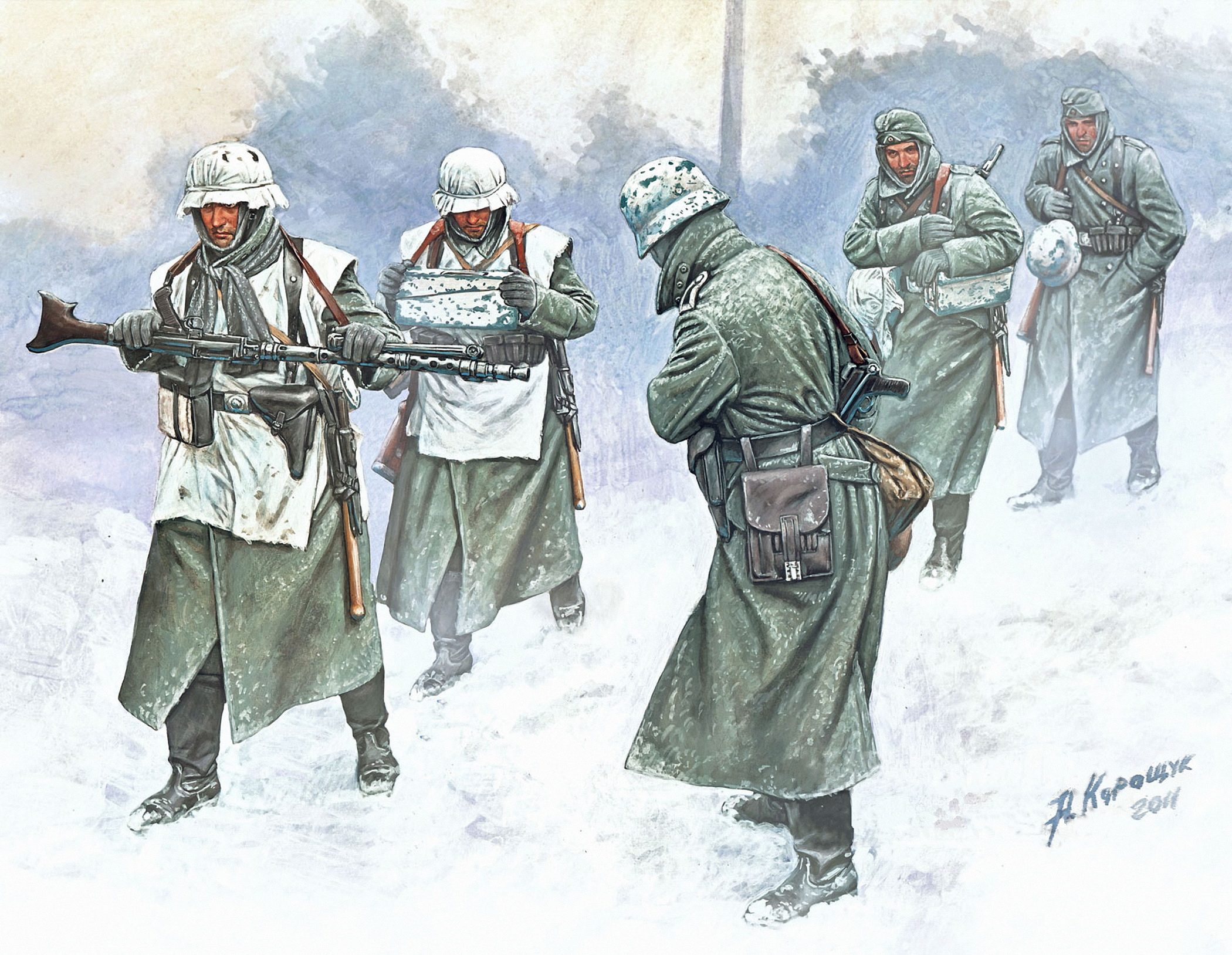 рисунок Cold Wind (German Infantry, 1941-42)