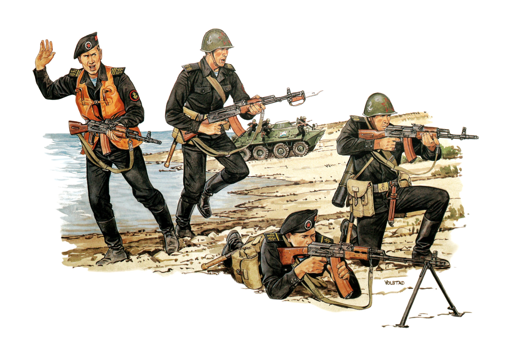 рисунок Soviet Naval Infantry