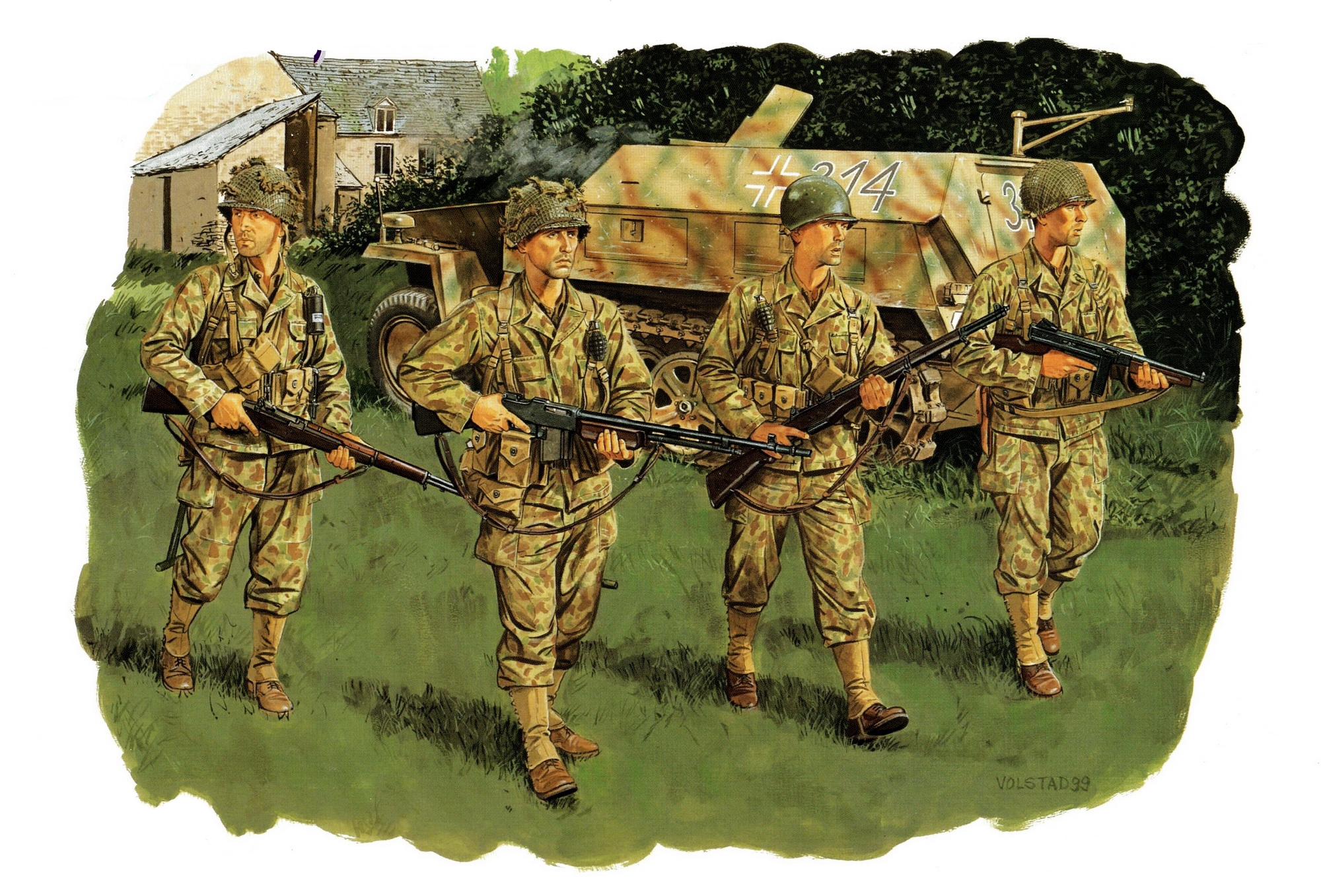 рисунок US Infantry 2nd Armored Division (Normandy 1944)