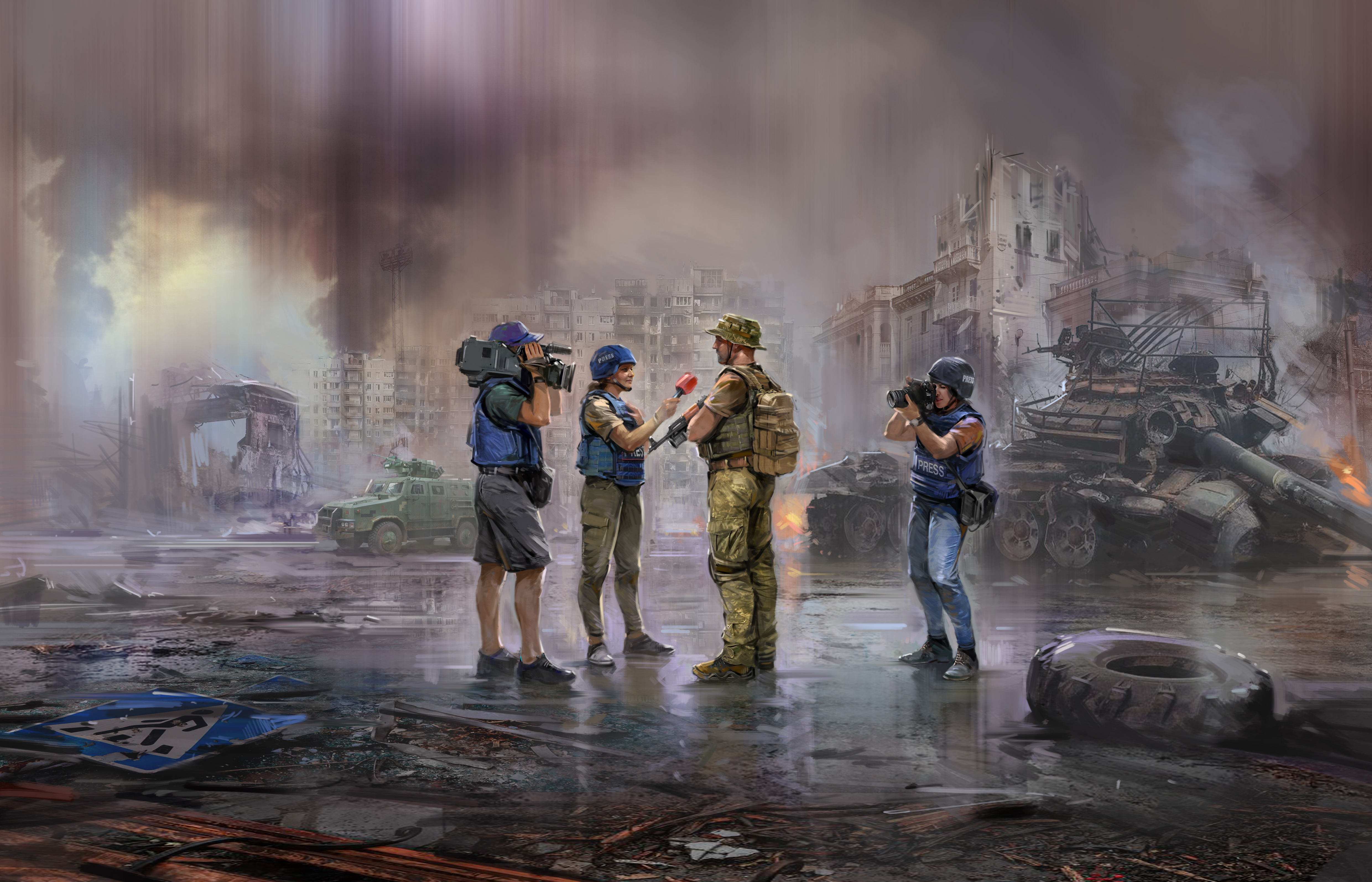 рисунок Журналисты на войне