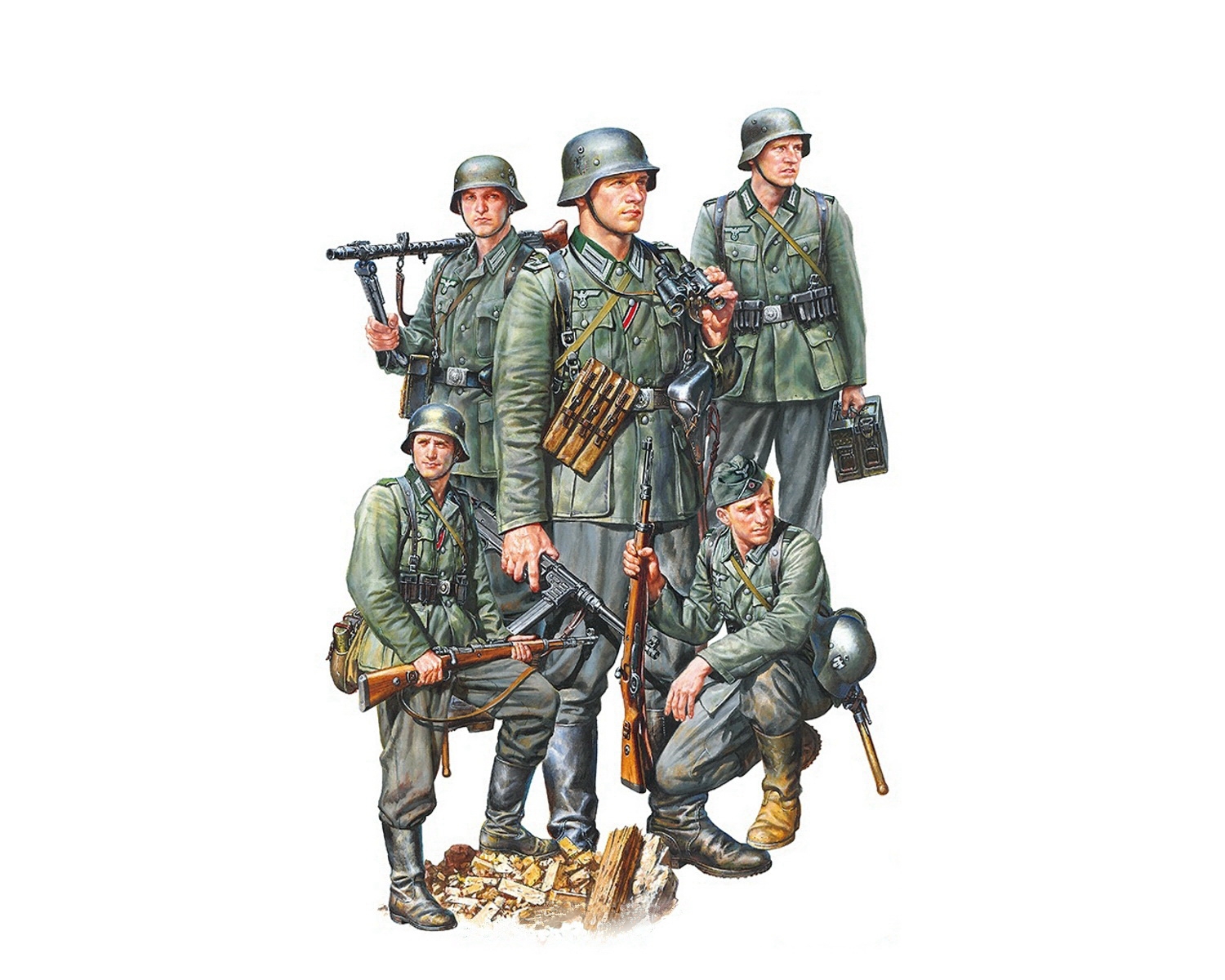 рисунок German Infantry (Mid-WWII)