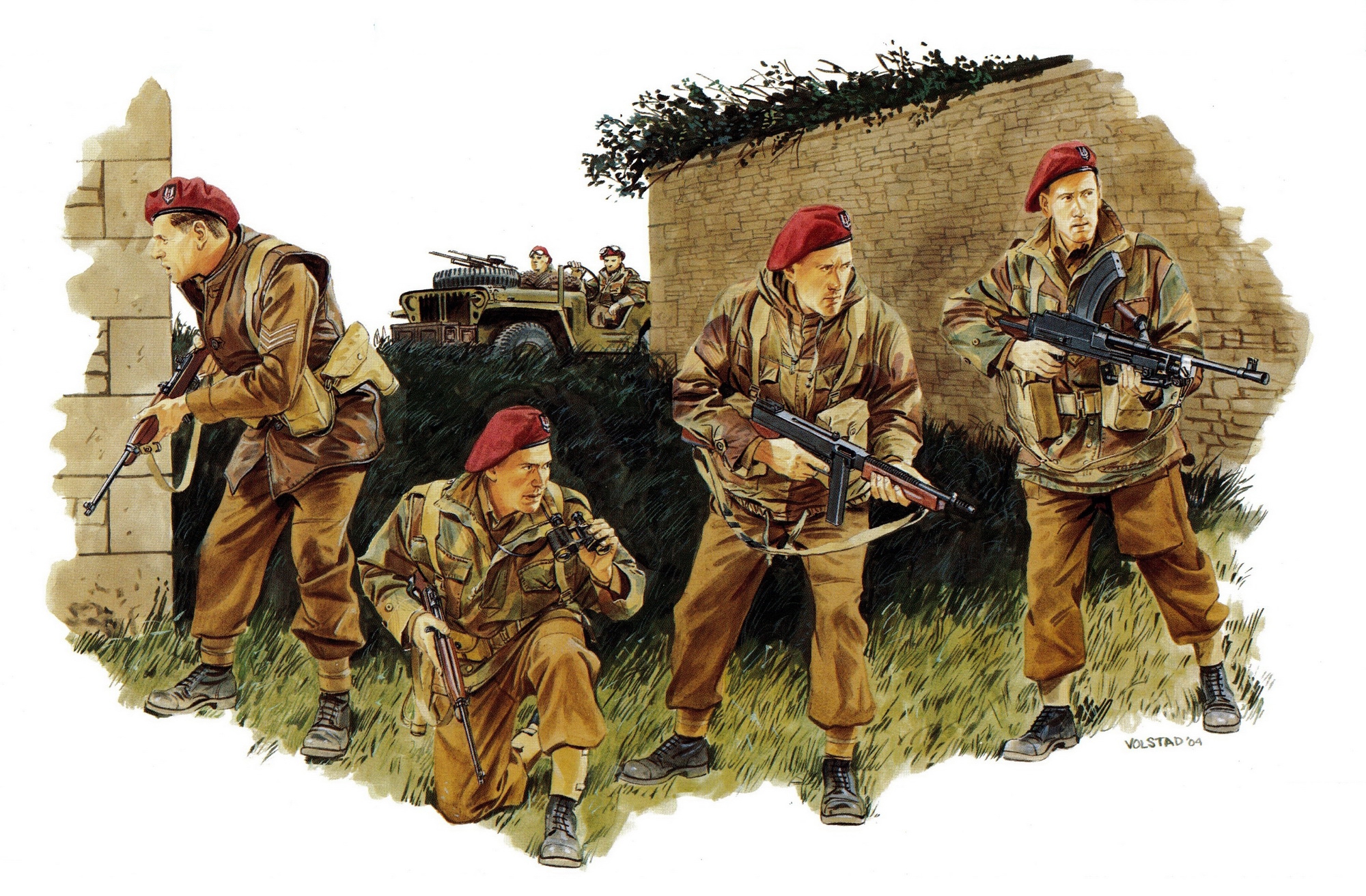рисунок 2nd SAS Regiment (France 1944)