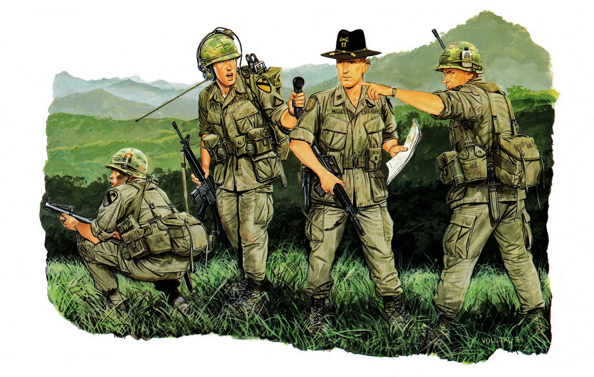 рисунок US 1st Cavalry