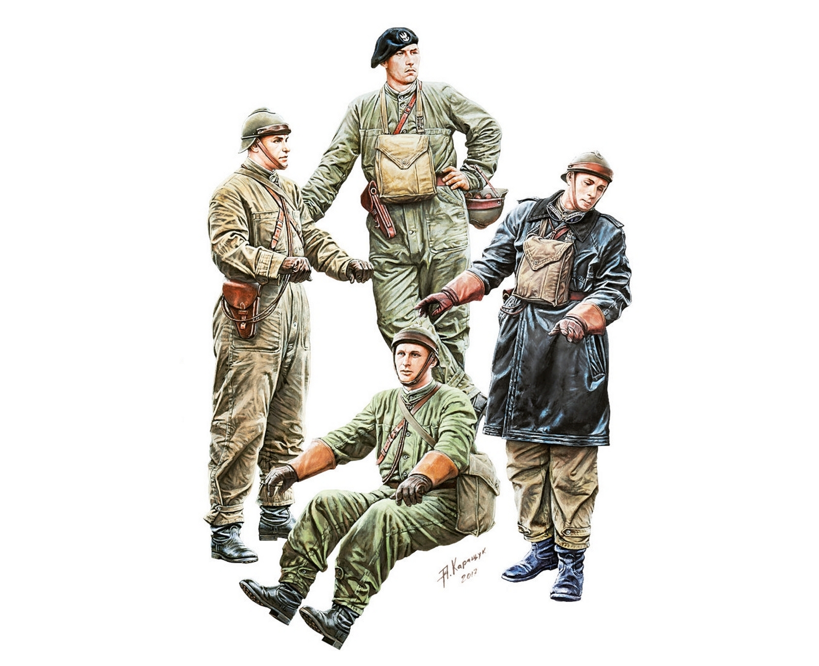 рисунок Polish Tank Crew