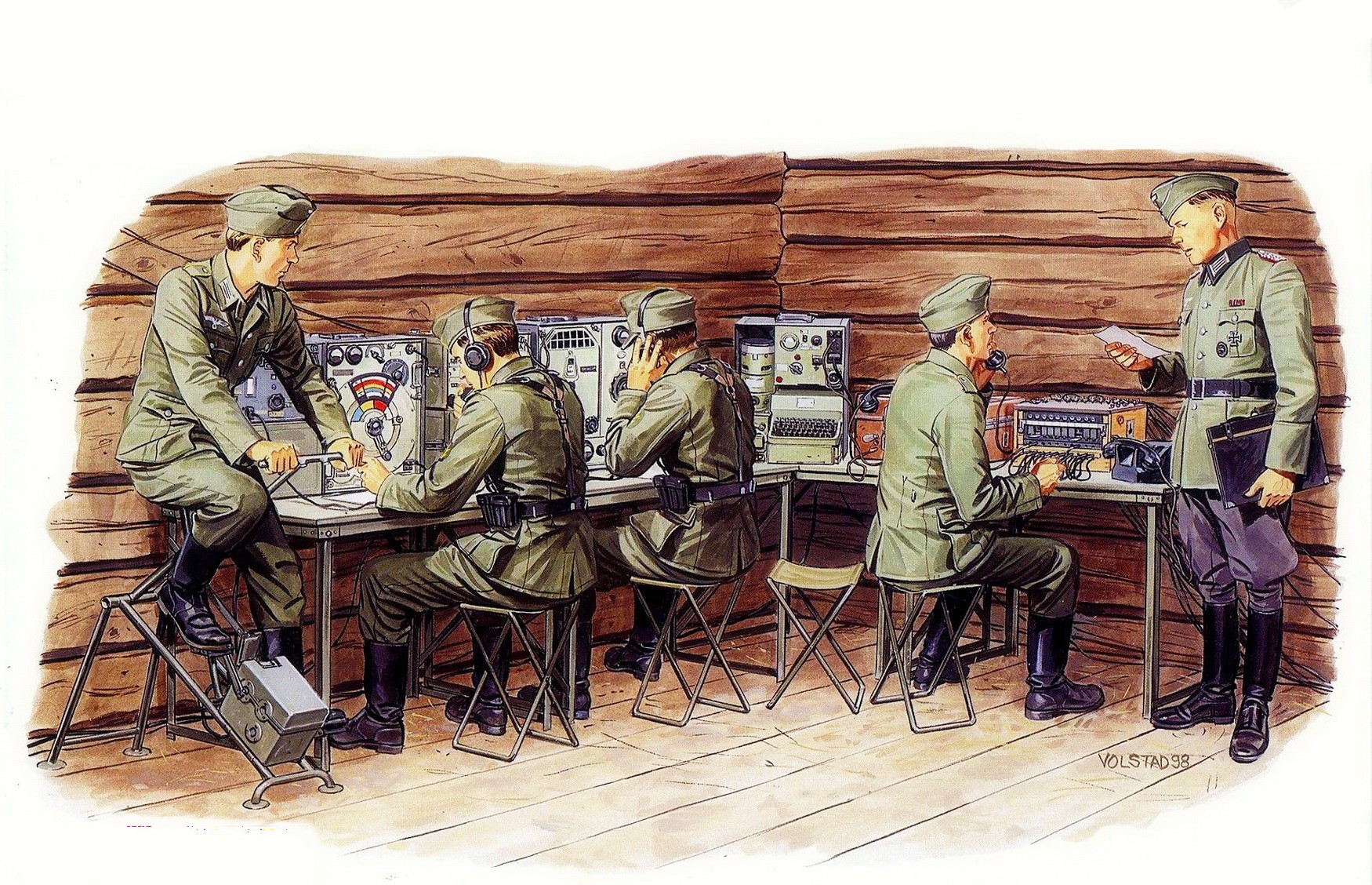 рисунок German Communiations Center w/Signal Troops
