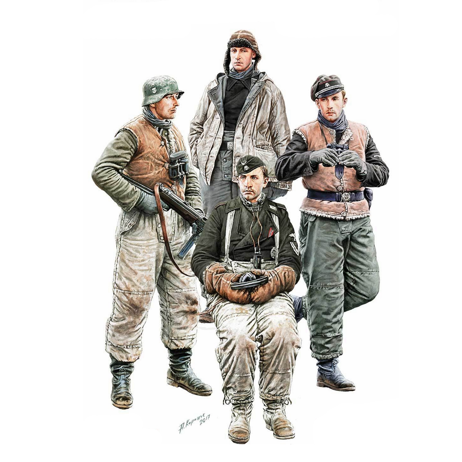 рисунок German Tank Crew (Kharkov 1943)