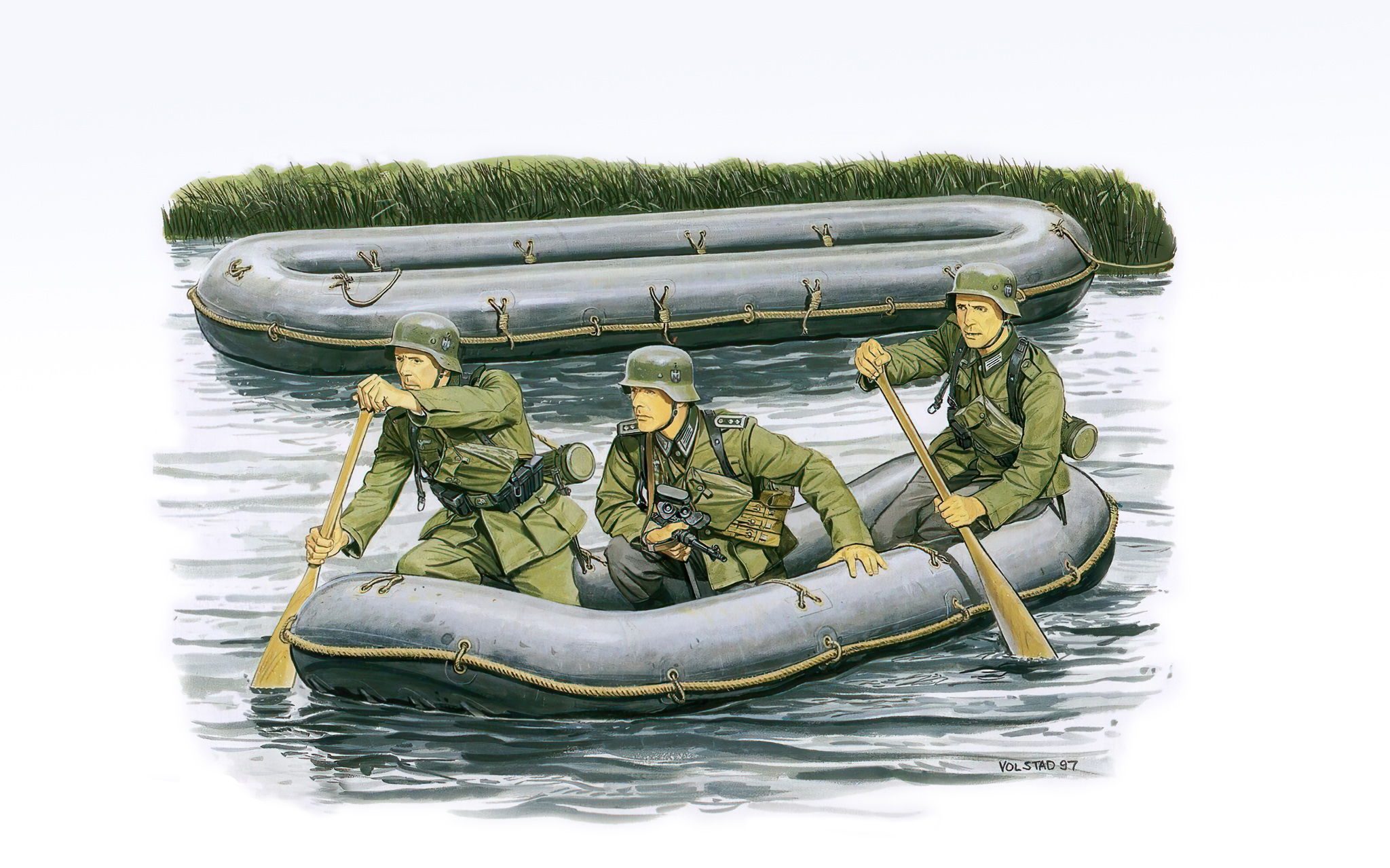рисунок German Sturmpioniere w/Assault Raft