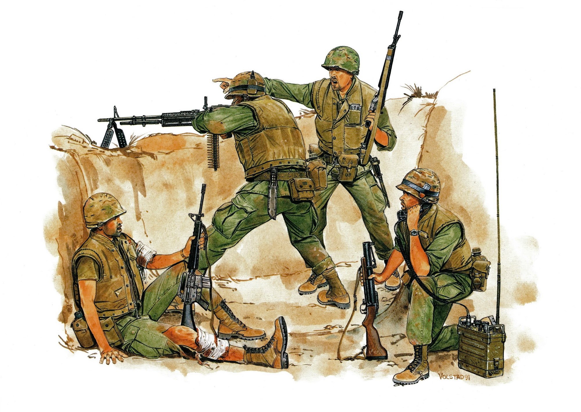 рисунок US Marines (Khe Sanh 1968)