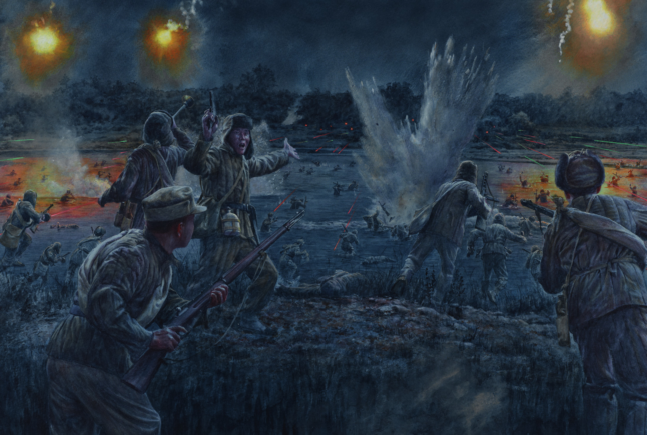 рисунок Битва у реки Имджинган