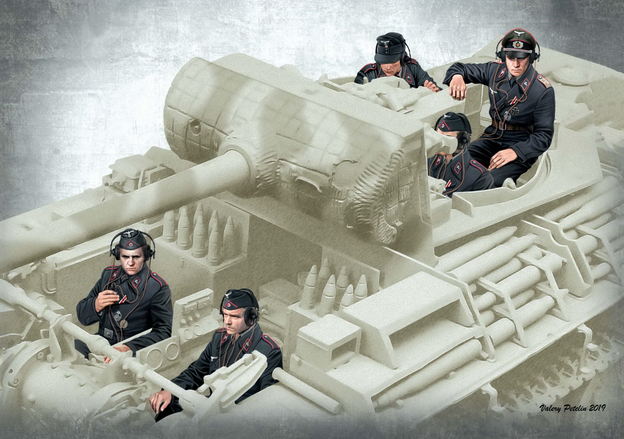 рисунок German Tank Crew, 1944-1945