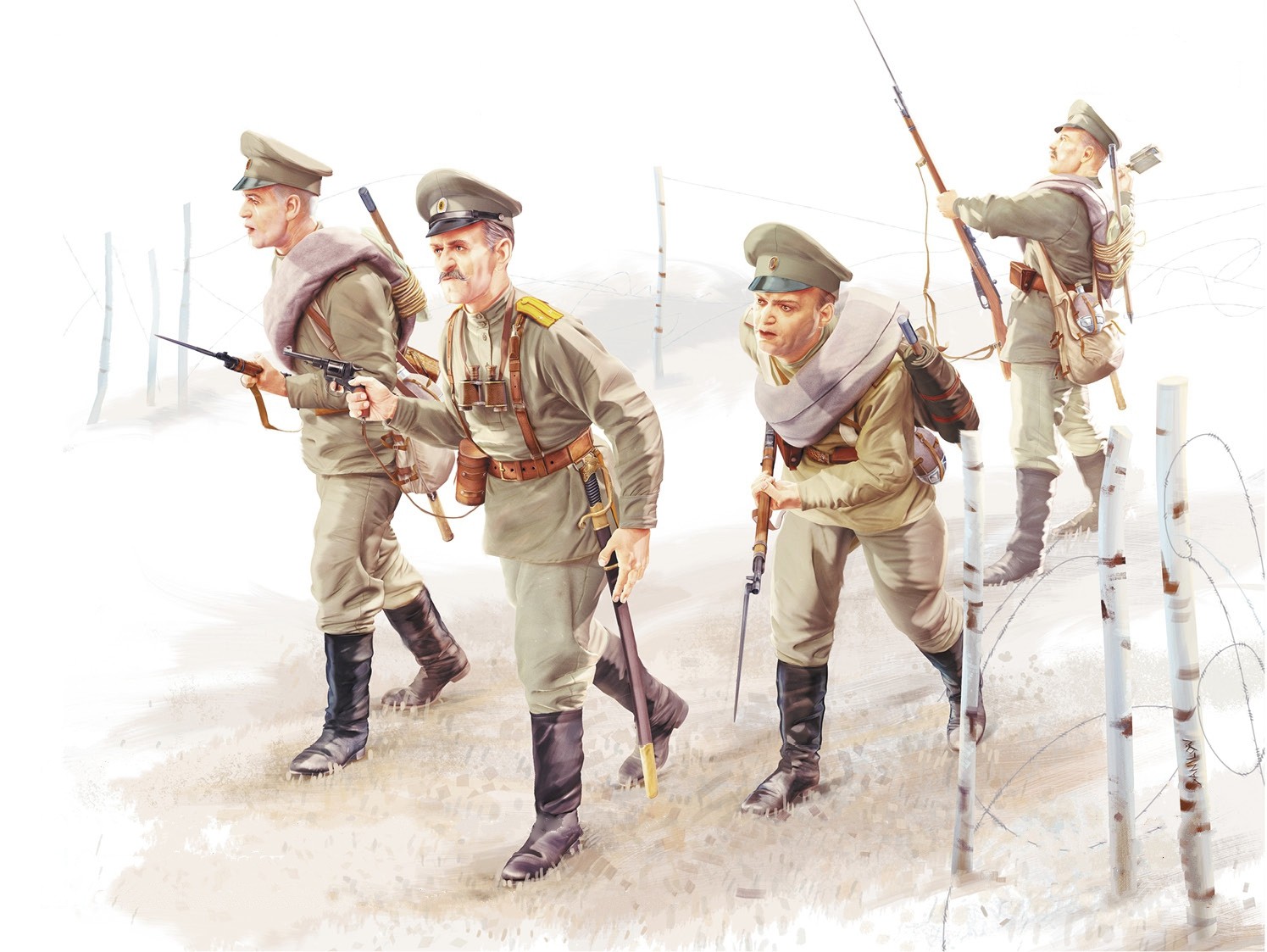 рисунок WWI Russian Infantry