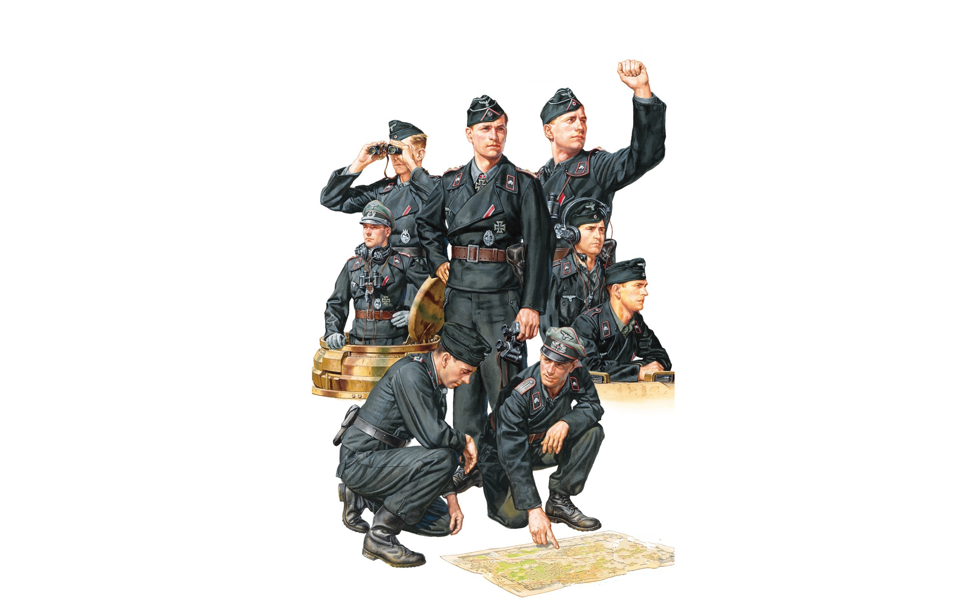 рисунок Wehrmacht Tank Crew