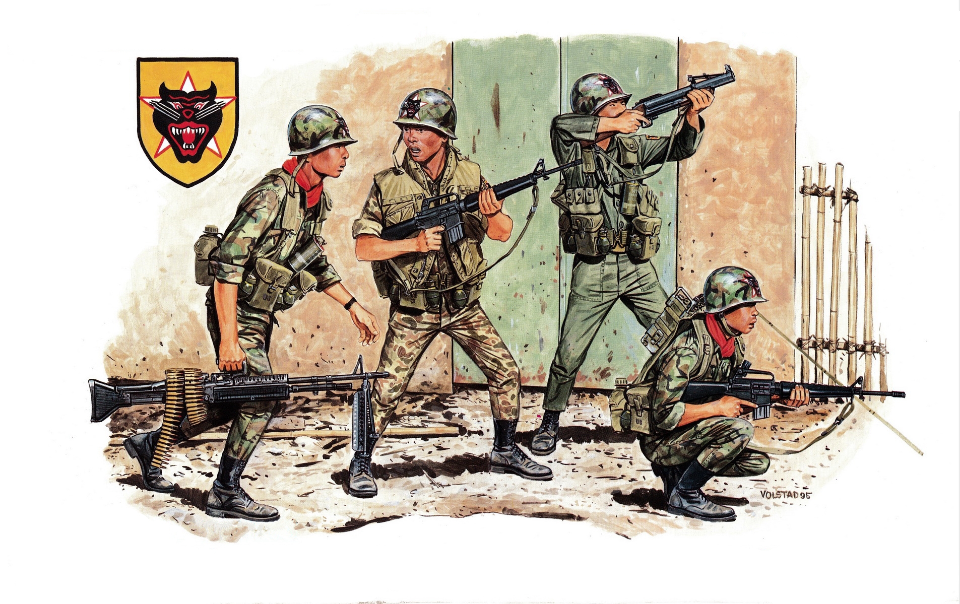 рисунок ARVN Rangers (Saigon 1968)