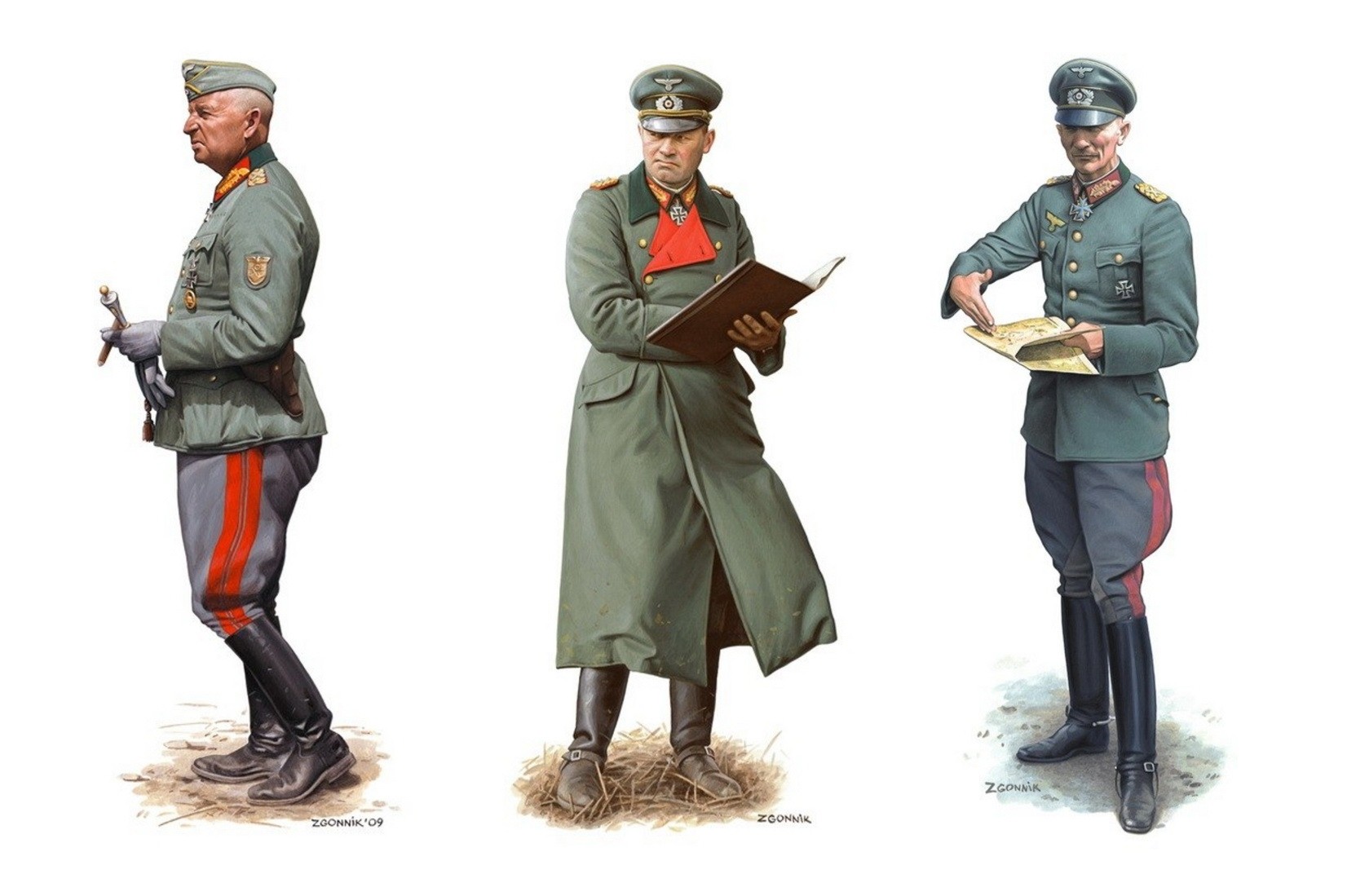 рисунок Генералы Третьего рейха