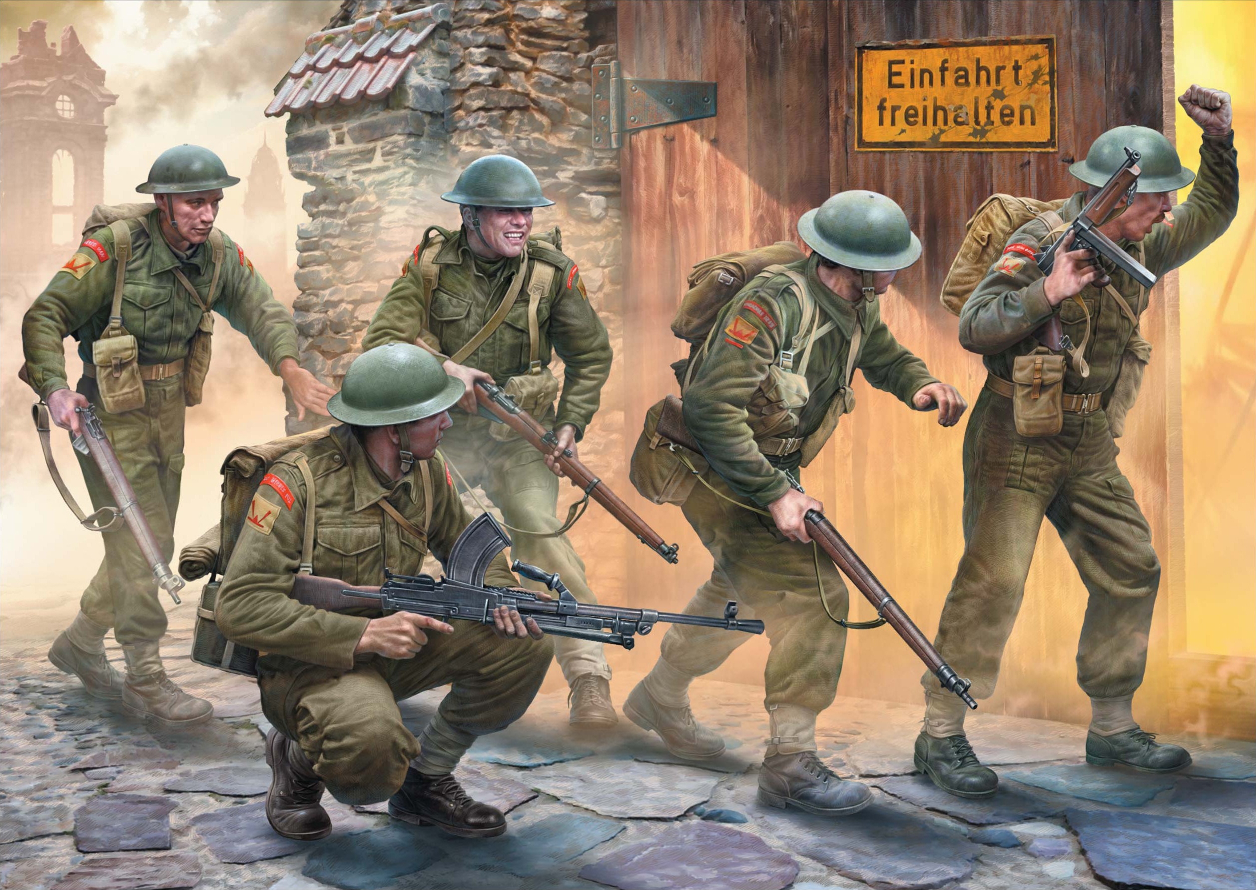 рисунок British Infantry. Western Europe. 1944-1945