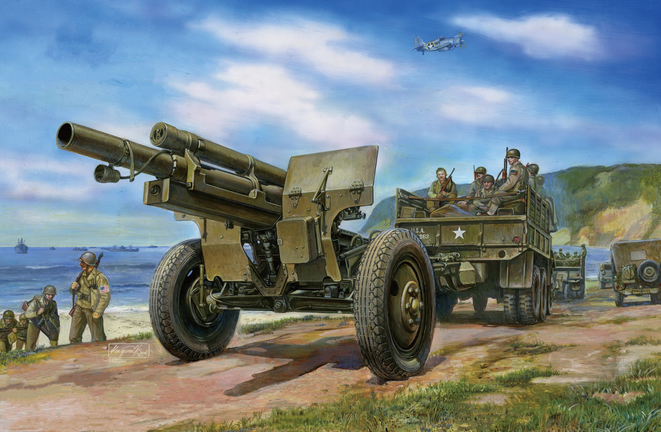 рисунок M2A1 105mm Howitzer