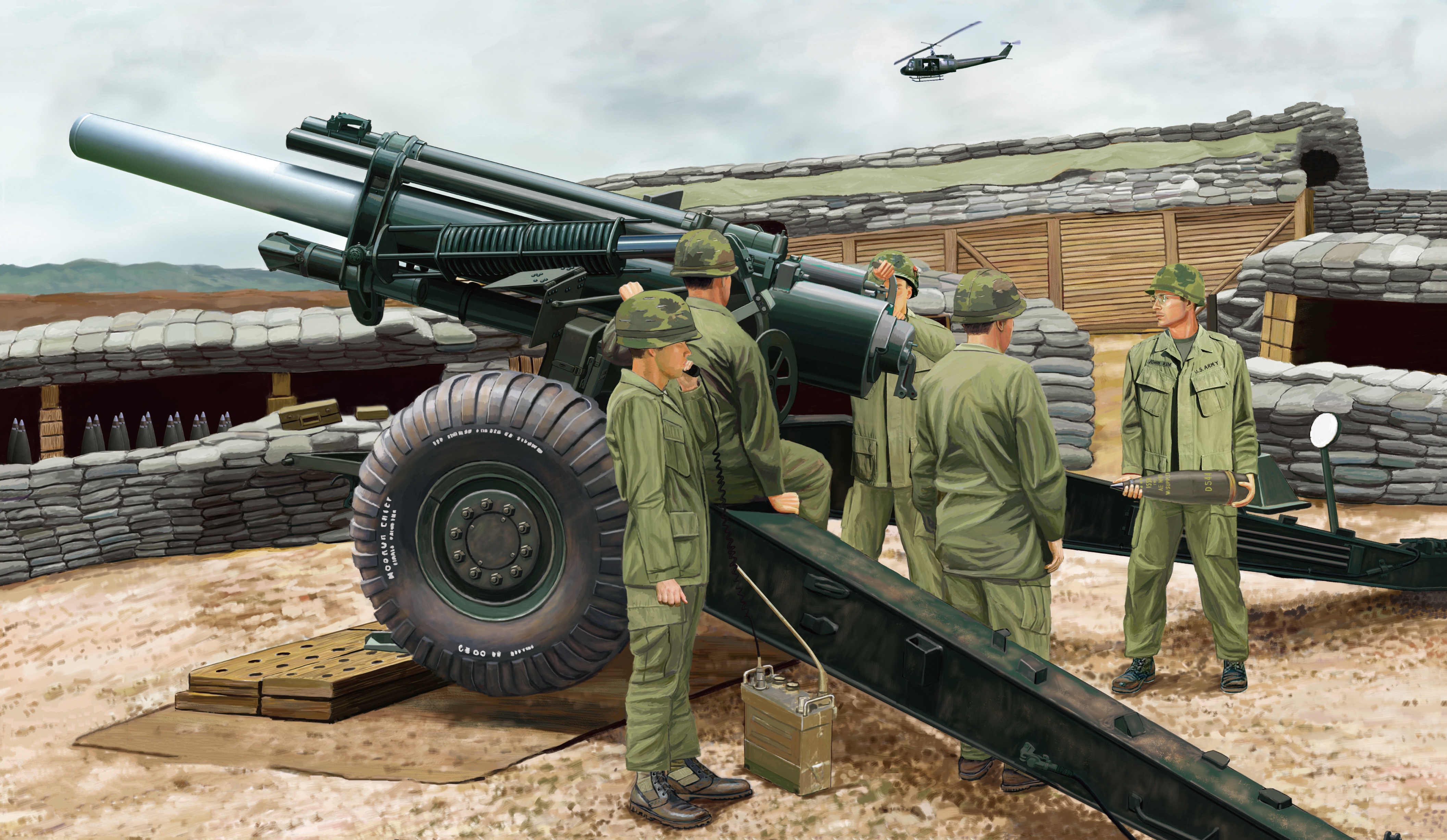 рисунок US 155mm Howitzer M114A1 (Vietnam War)