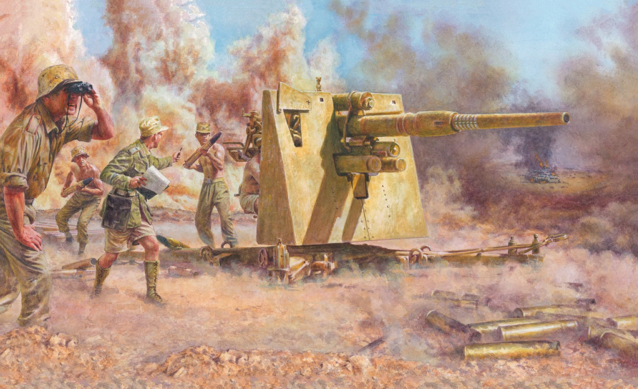 рисунок Afrika Korps 8.8cm FlaK 37