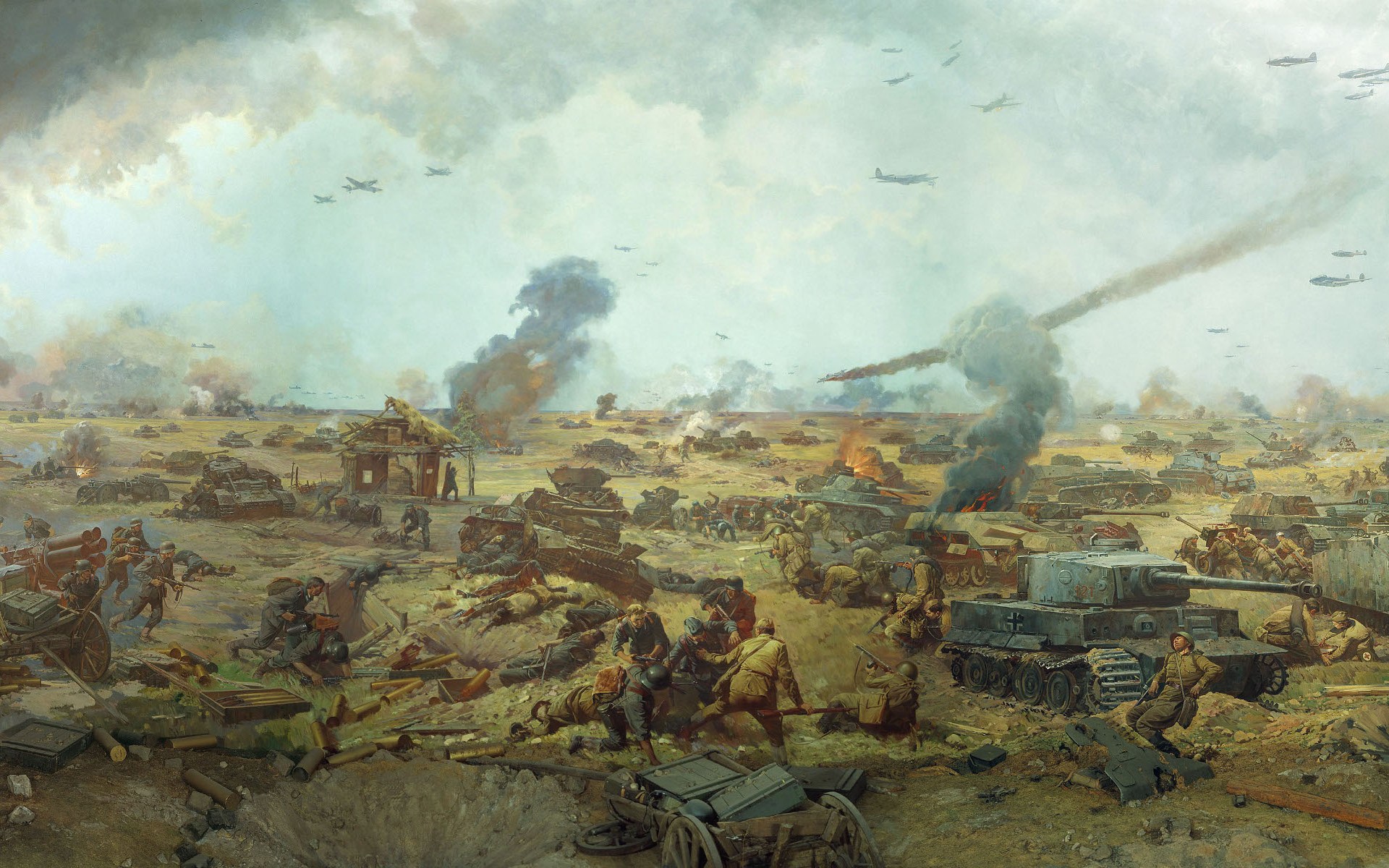 рисунок Курская битва