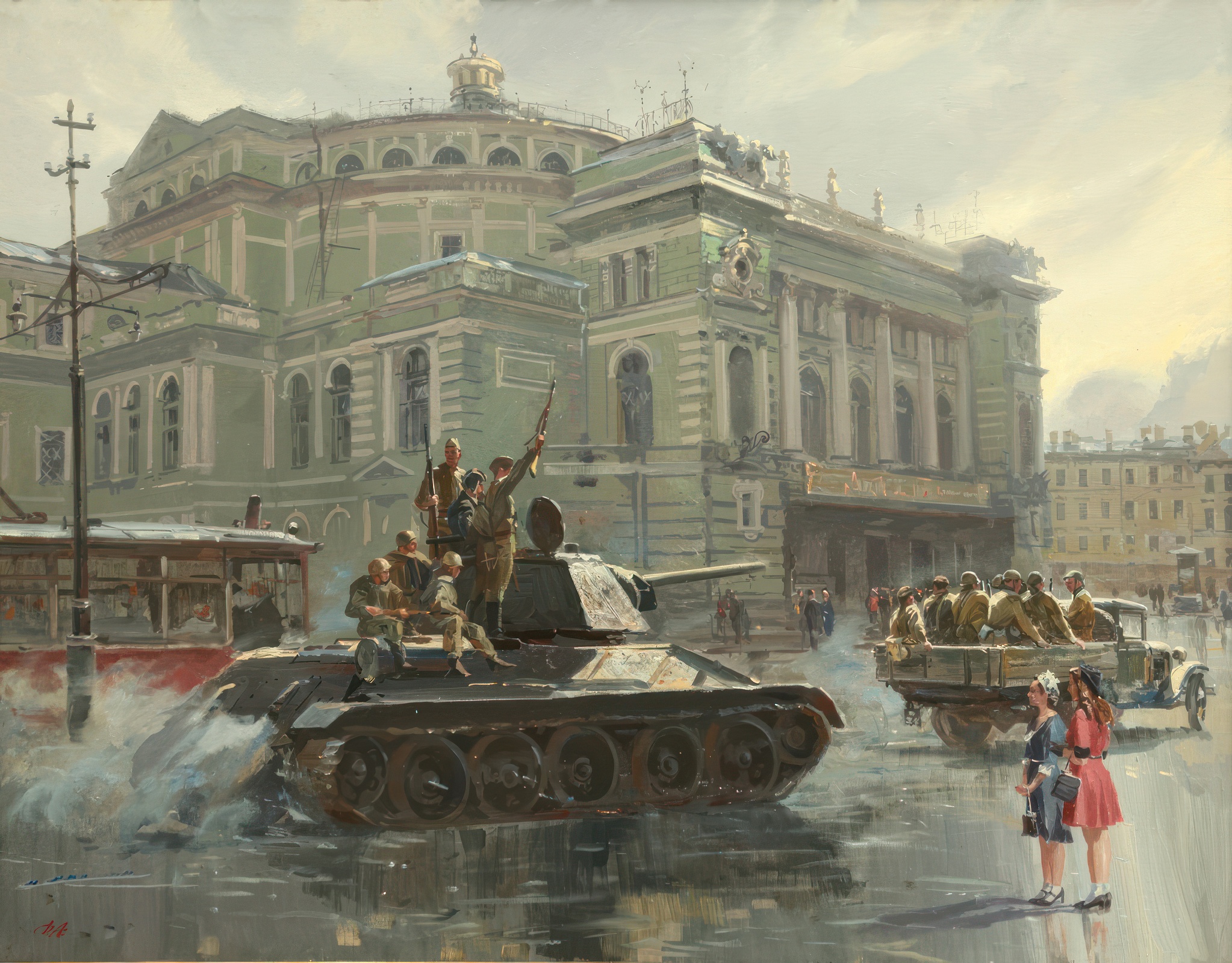 рисунок Ленинград 45-ого. Возрождение
