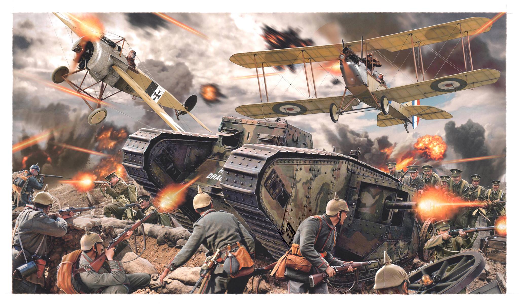 рисунок WWI Battle of the Somme