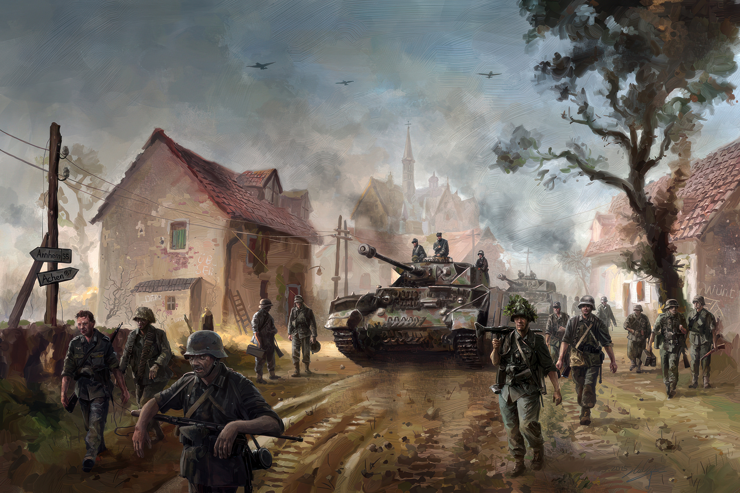 рисунок Передвижение немецких войск