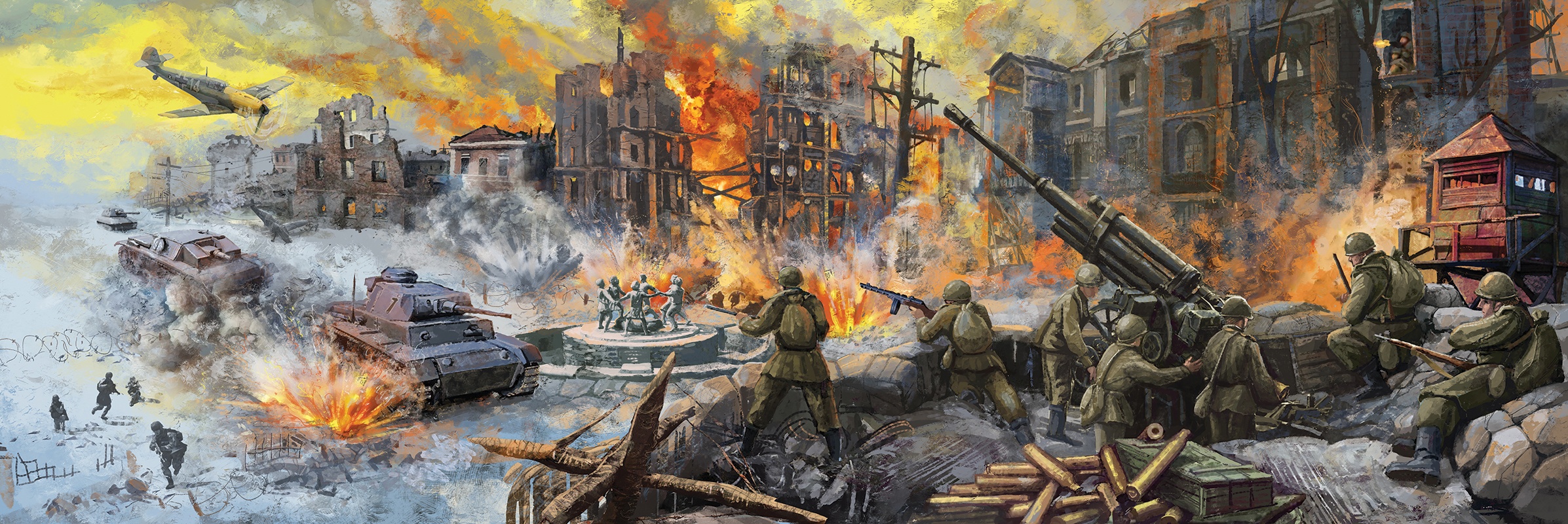 Рисунок Битва в Сталинграде на рабочий стол | Сражения War Wallpapers