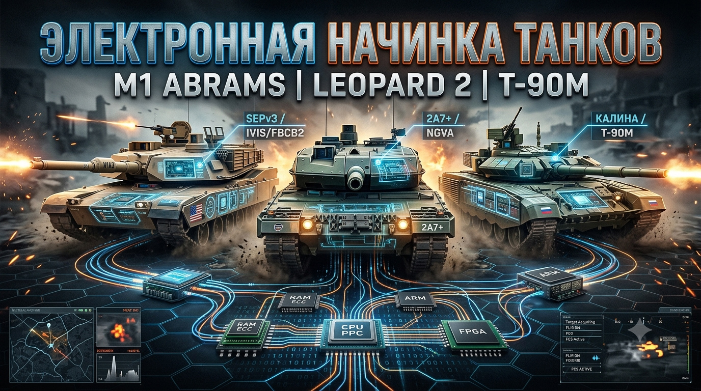 Электроника современных танков