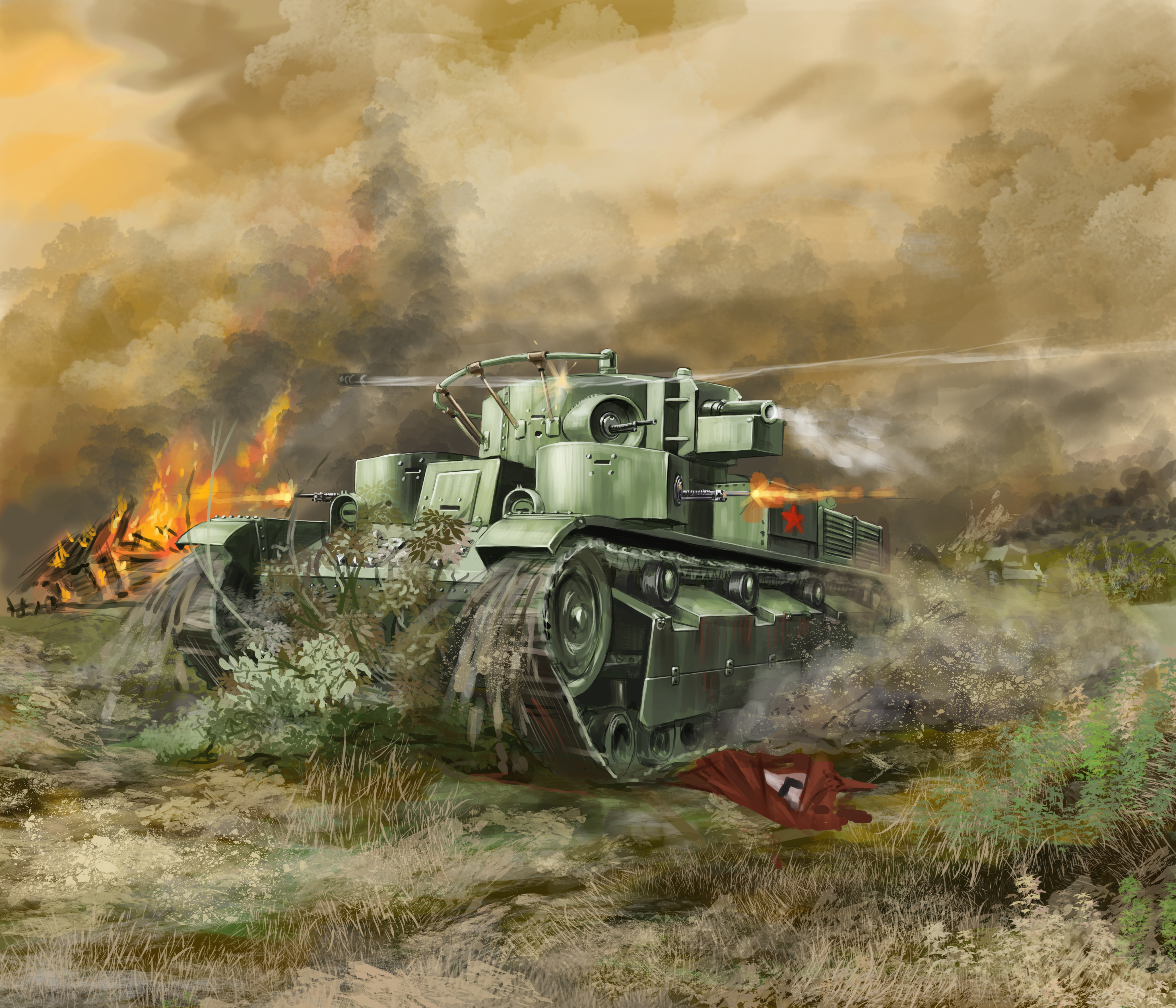 Т-28 в бою (Бронетехника)