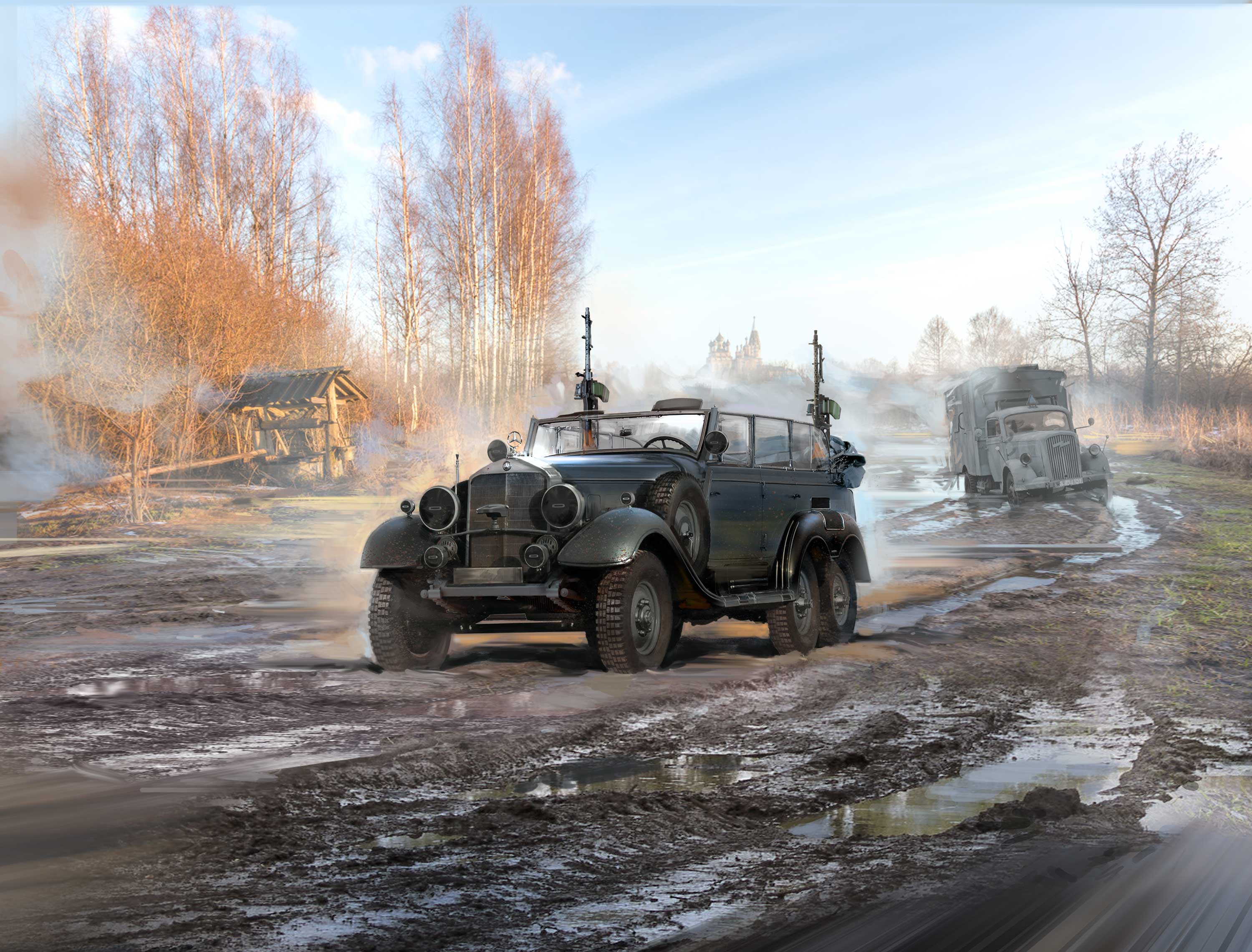 Mercedes-Benz Type G4 Partisanenwagen with MG 34