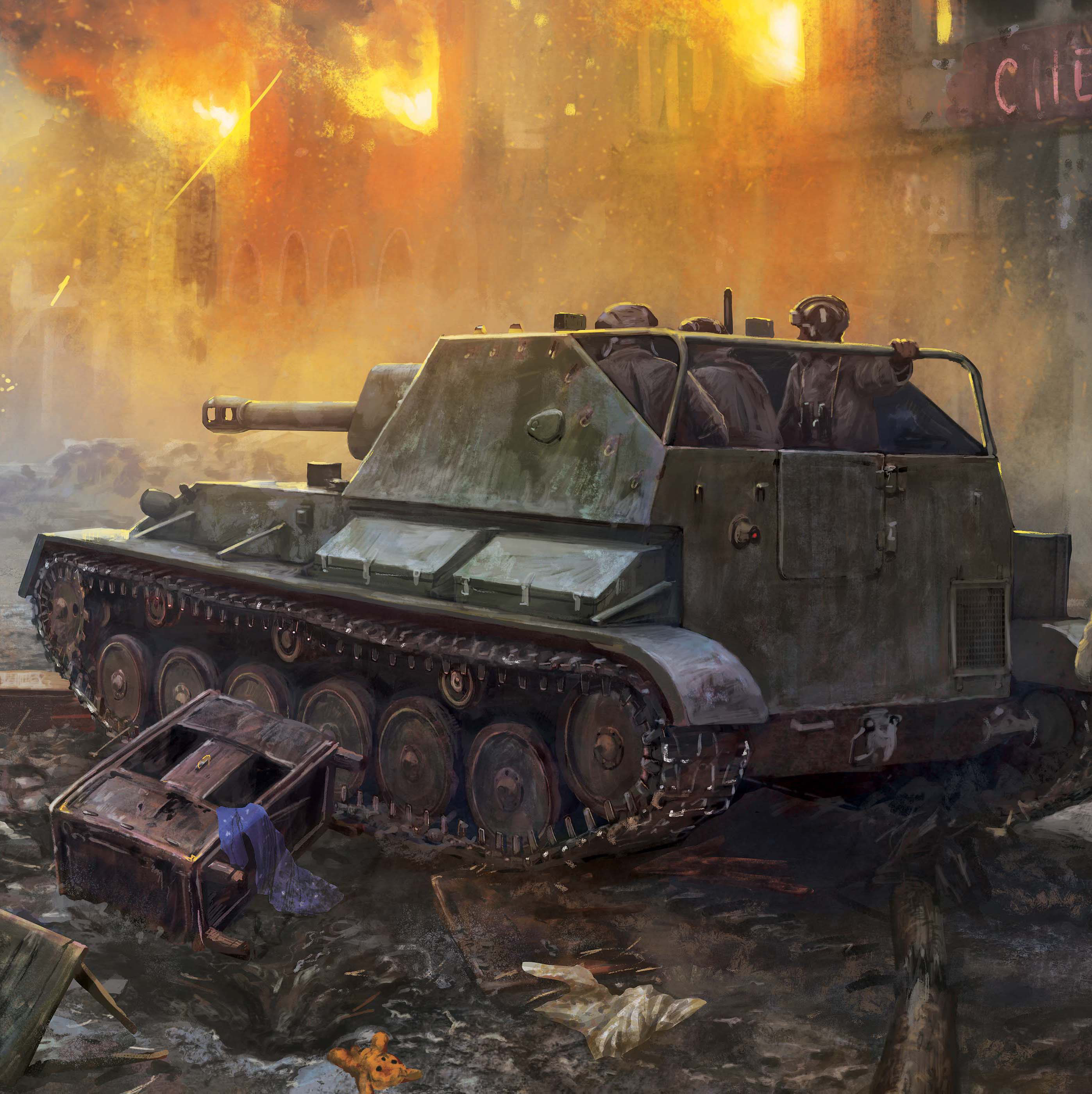 Су-76 в городском бою