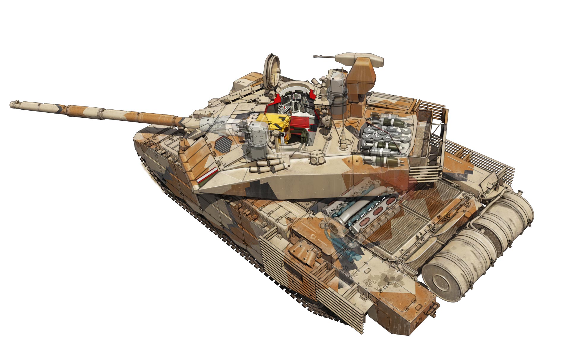 Т-90МС в разрезе (Бронетехника)