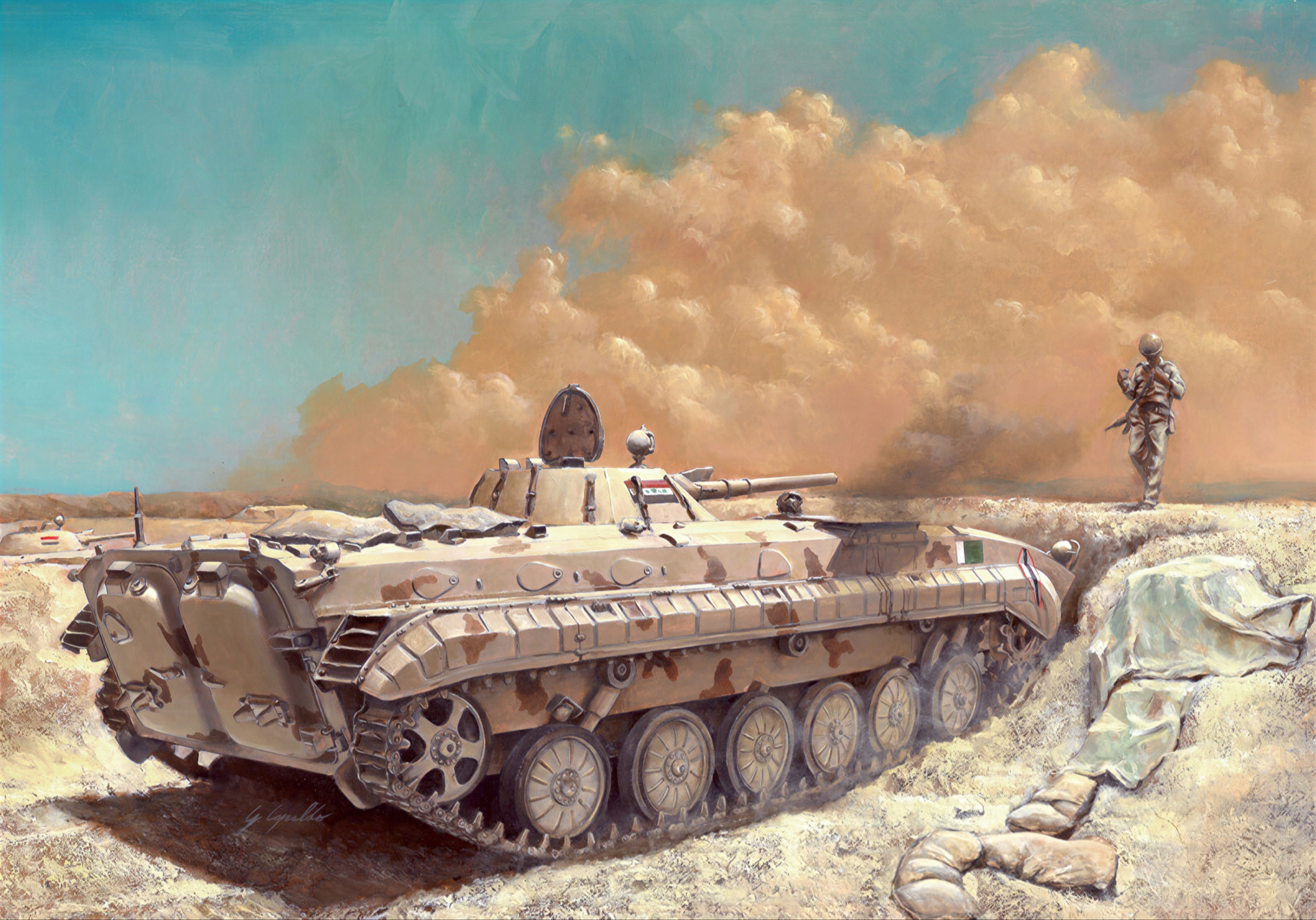 Иракская БМП-1 (Бронетехника)