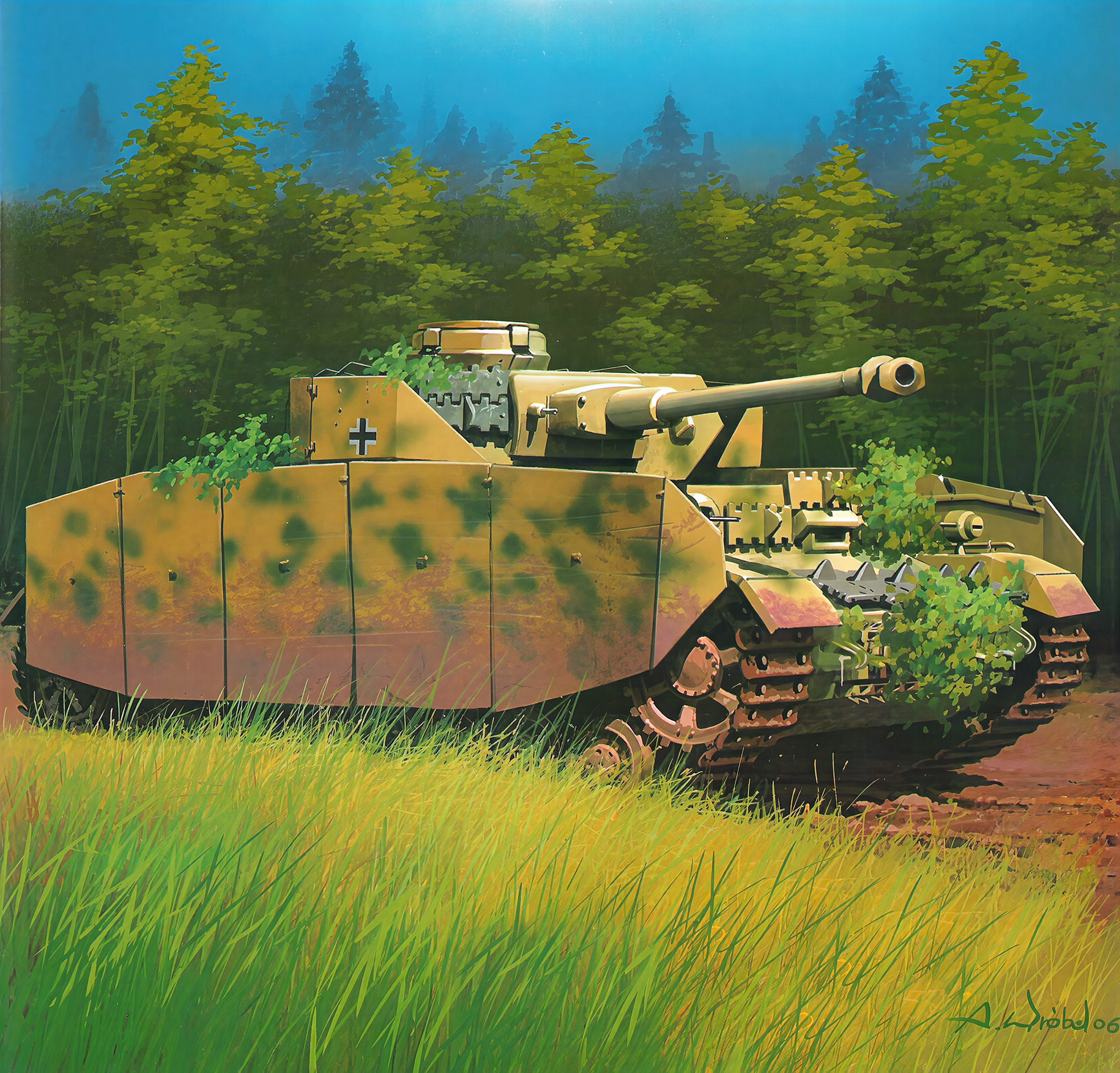 Panzer IV с экранами (Бронетехника)