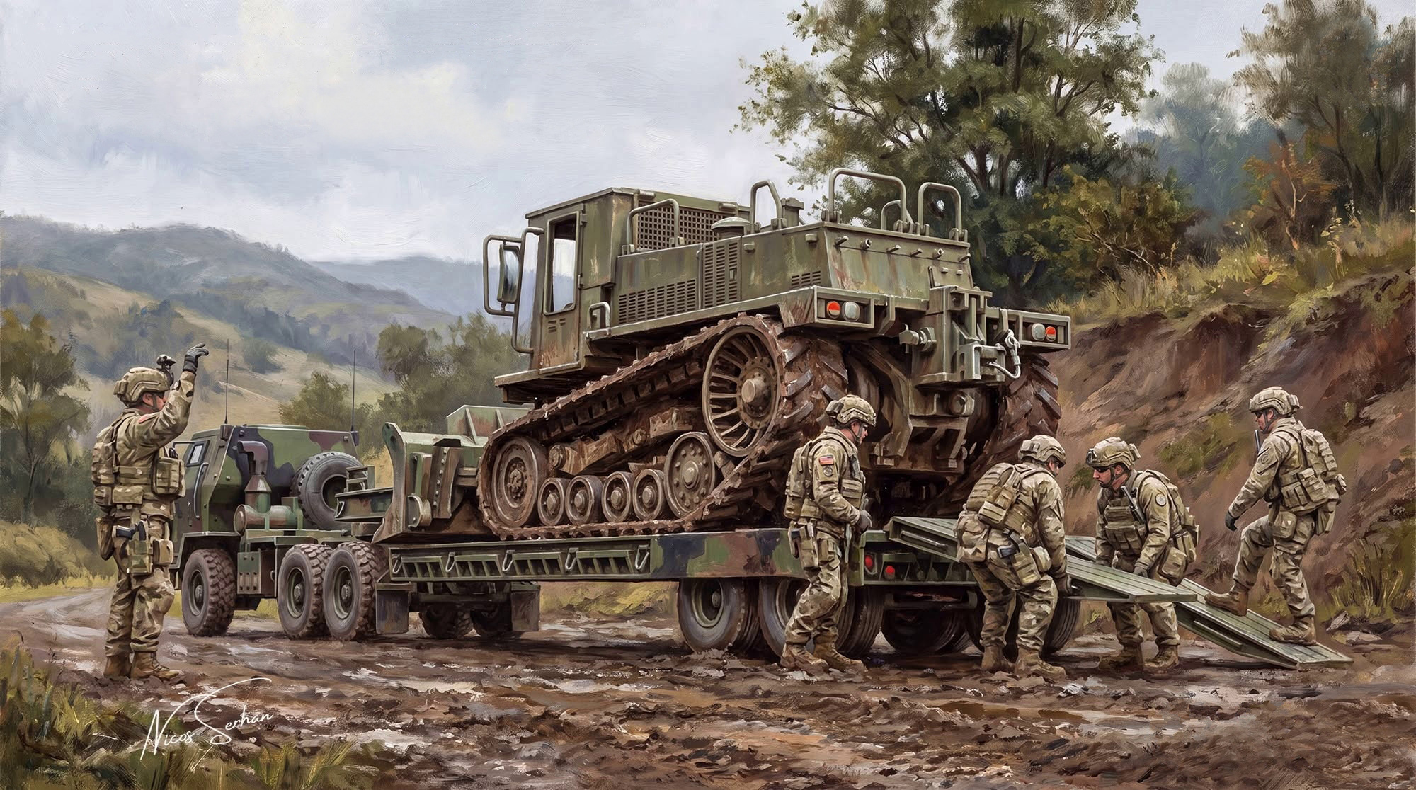 DEUCE Caterpillar M105 w/M172-A1 Trailer (Бронетехника)