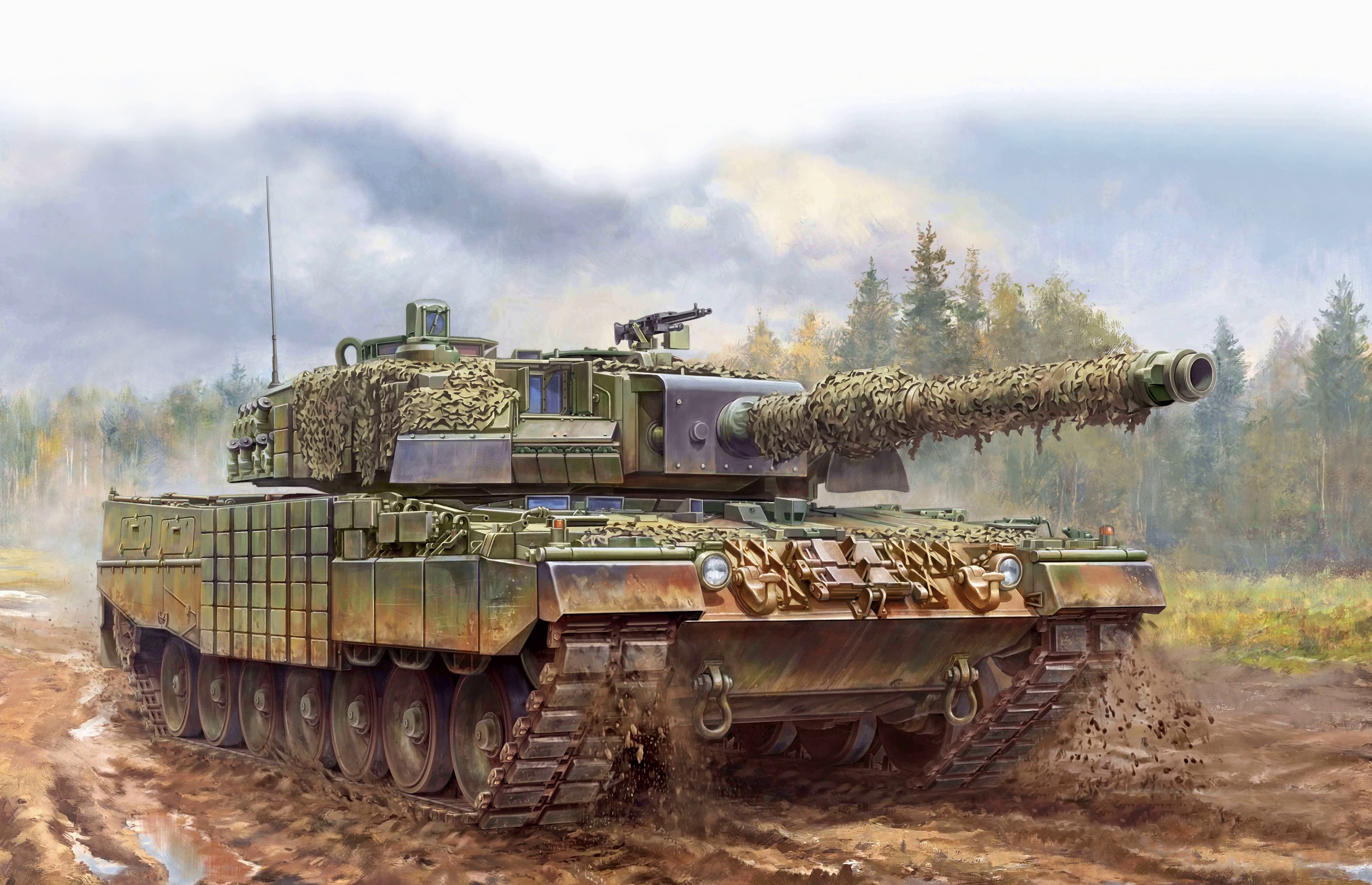 German Main Battle Tank Leopard 2A4 (Ukraine)